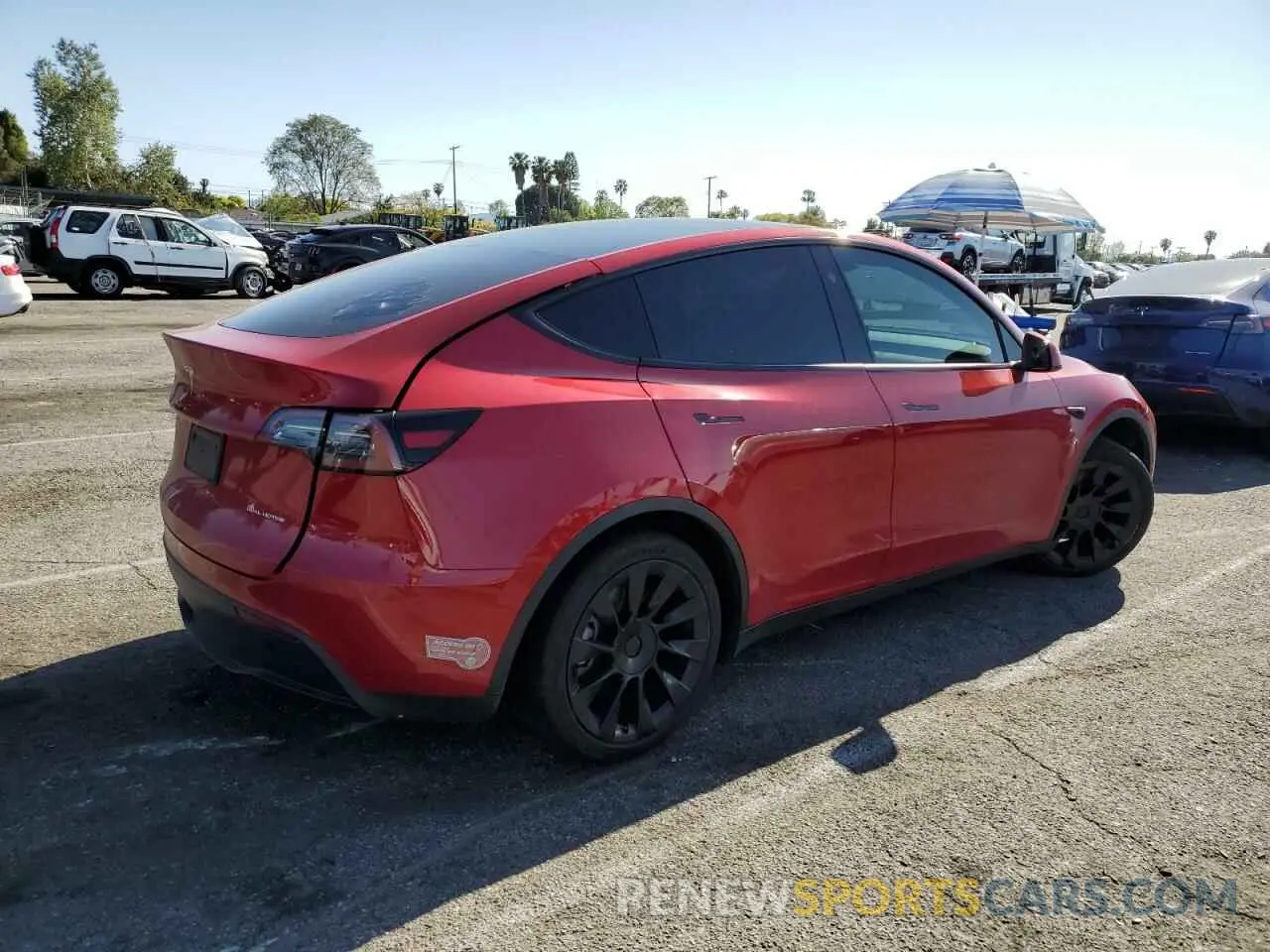 3 Photograph of a damaged car 7SAYGDEE2PF827992 TESLA MODEL Y 2023