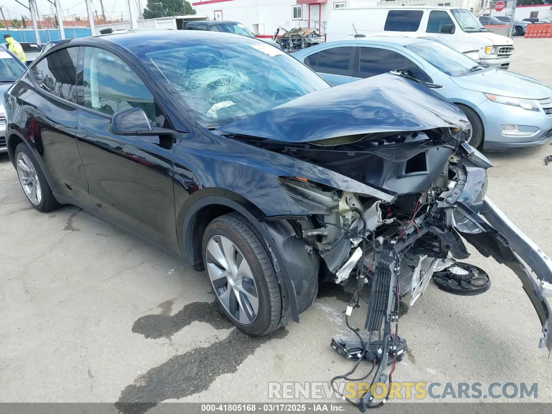 1 Photograph of a damaged car 7SAYGDEE2PF863200 TESLA MODEL Y 2023