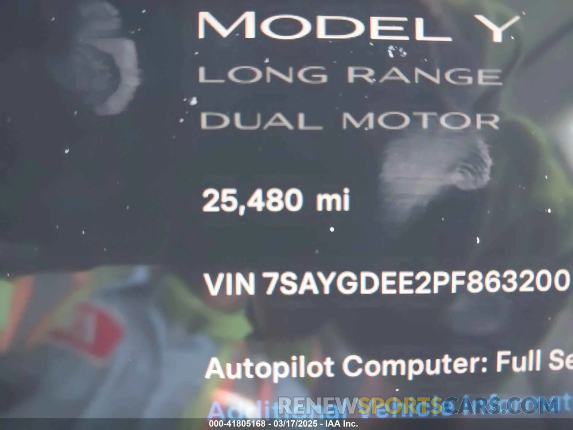 16 Photograph of a damaged car 7SAYGDEE2PF863200 TESLA MODEL Y 2023