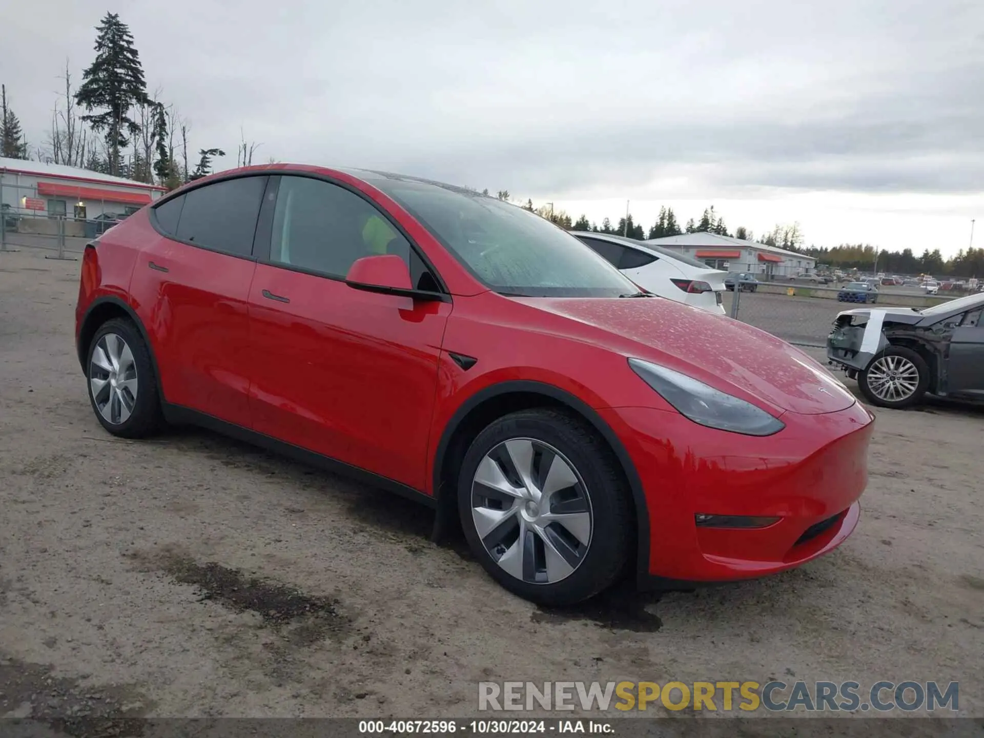 1 Photograph of a damaged car 7SAYGDEE2PF866212 TESLA MODEL Y 2023