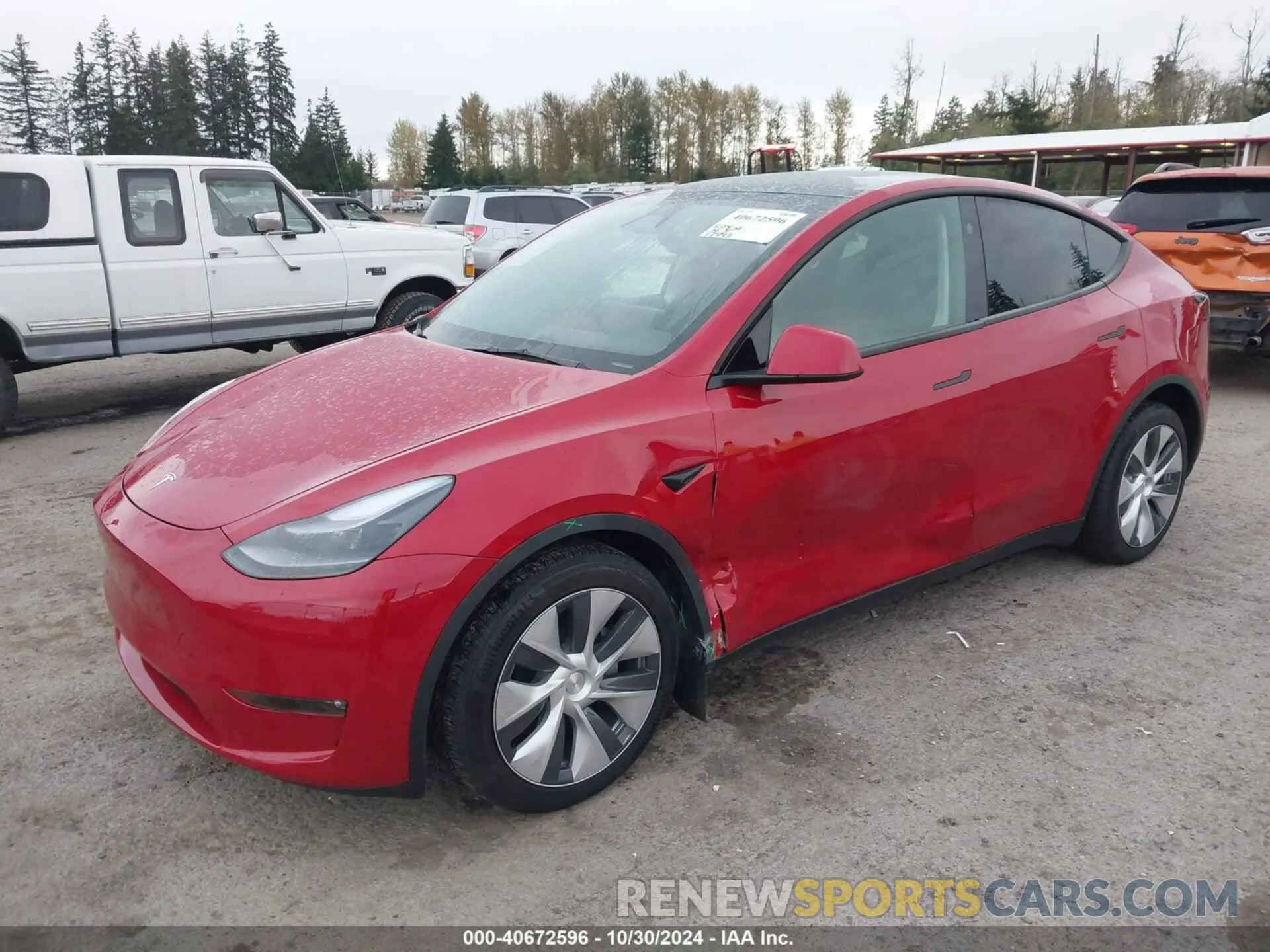 2 Photograph of a damaged car 7SAYGDEE2PF866212 TESLA MODEL Y 2023