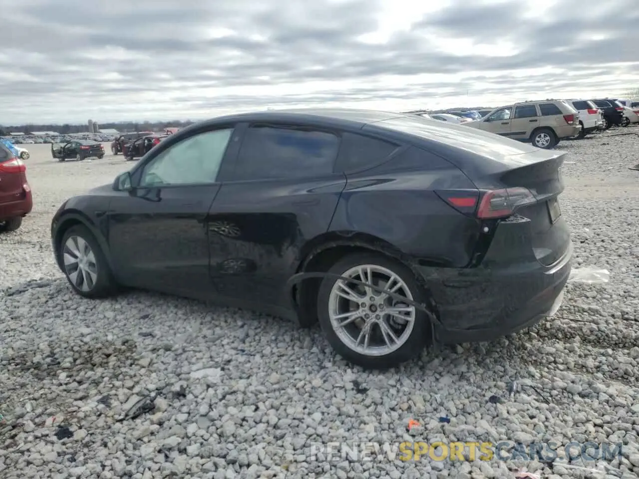 2 Photograph of a damaged car 7SAYGDEE2PF869952 TESLA MODEL Y 2023