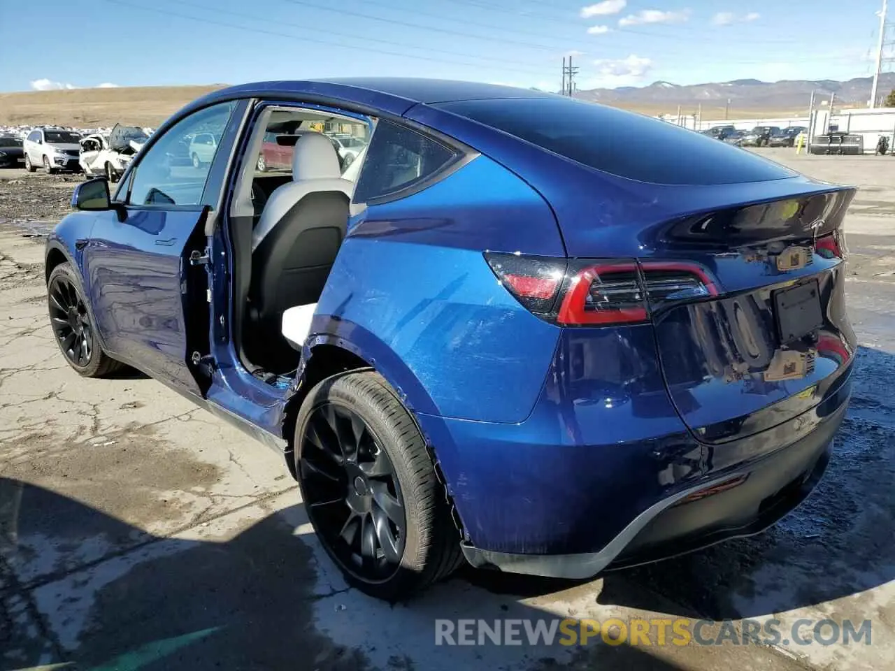 2 Фотография поврежденного автомобиля 7SAYGDEE2PF872902 TESLA MODEL Y 2023