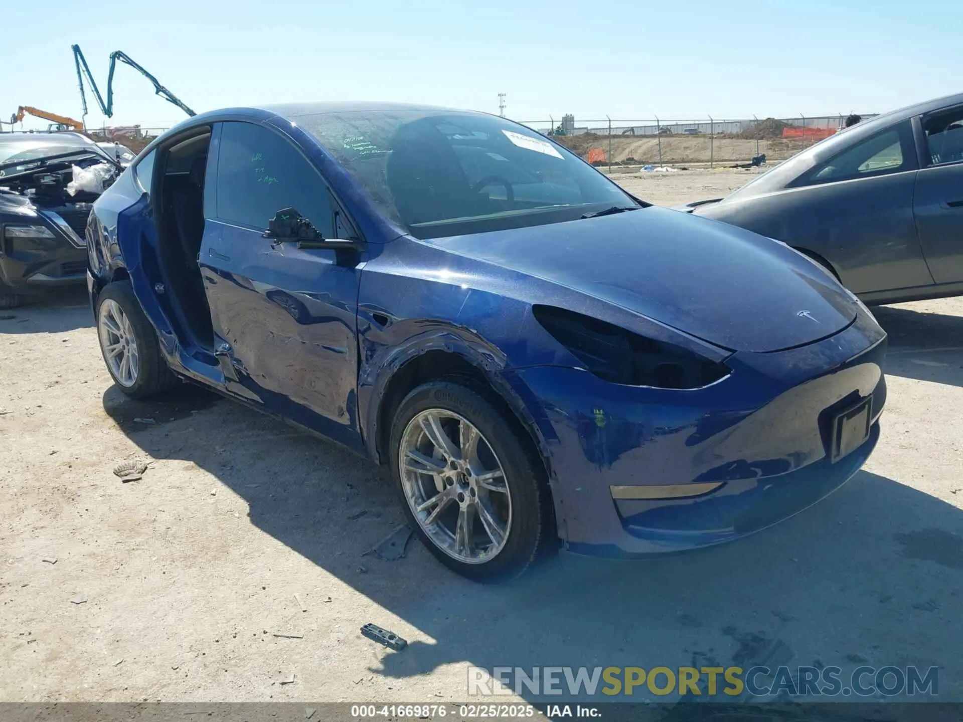 1 Фотография поврежденного автомобиля 7SAYGDEE3PA047108 TESLA MODEL Y 2023