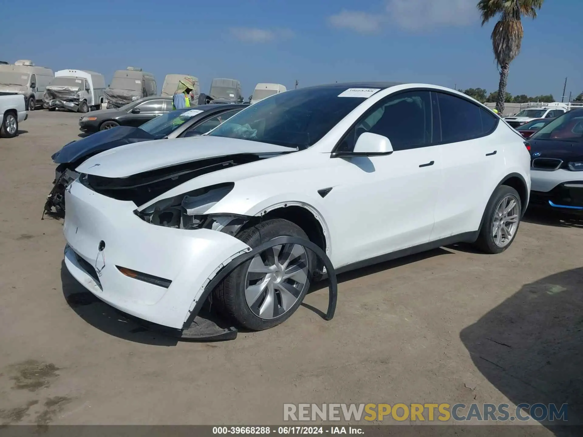 2 Photograph of a damaged car 7SAYGDEE3PA067942 TESLA MODEL Y 2023