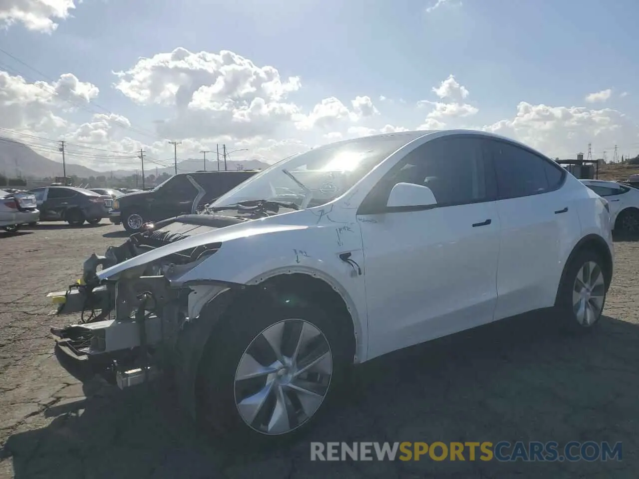 1 Фотография поврежденного автомобиля 7SAYGDEE3PA108330 TESLA MODEL Y 2023