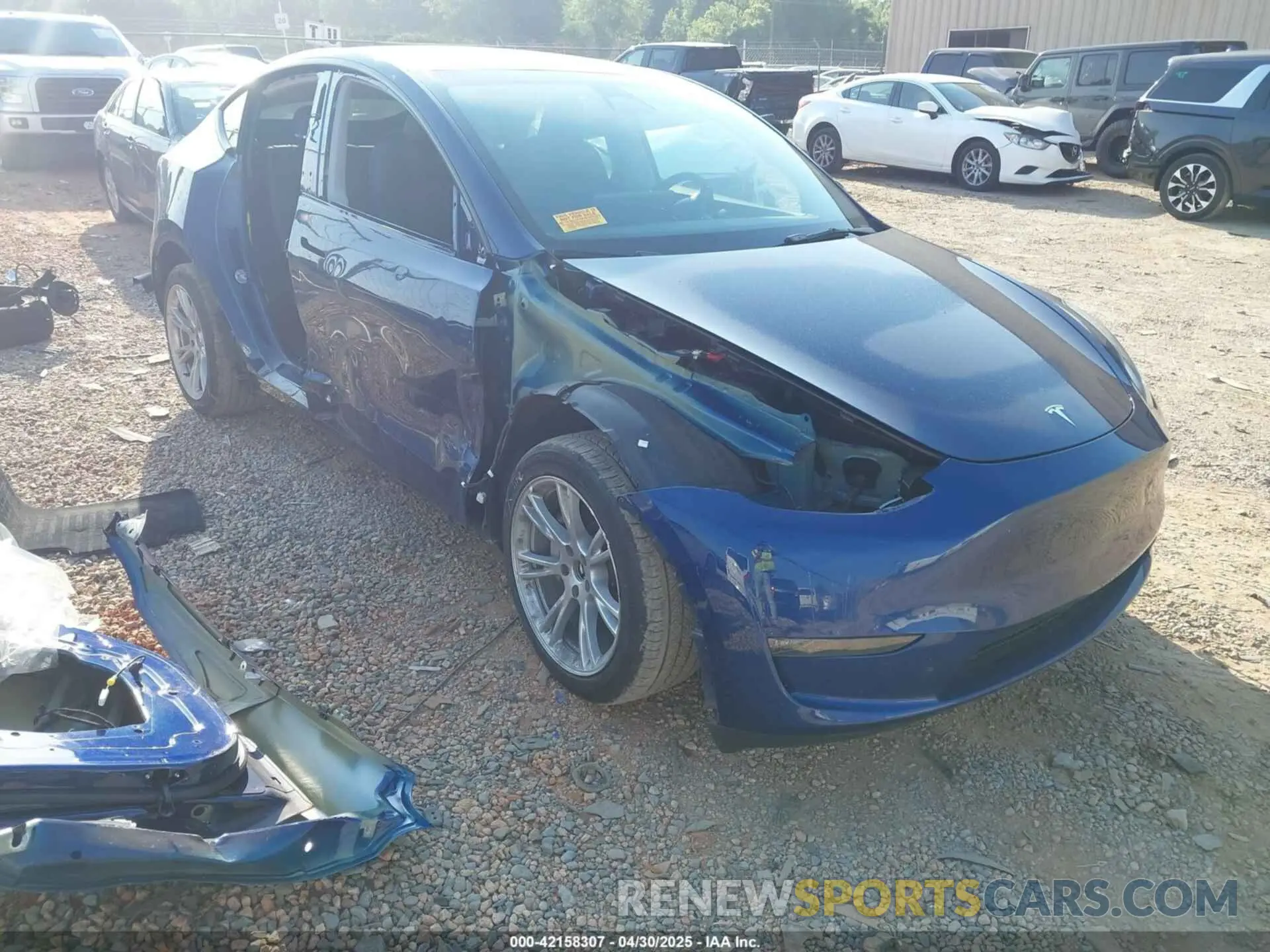 1 Фотография поврежденного автомобиля 7SAYGDEE3PA114256 TESLA MODEL Y 2023