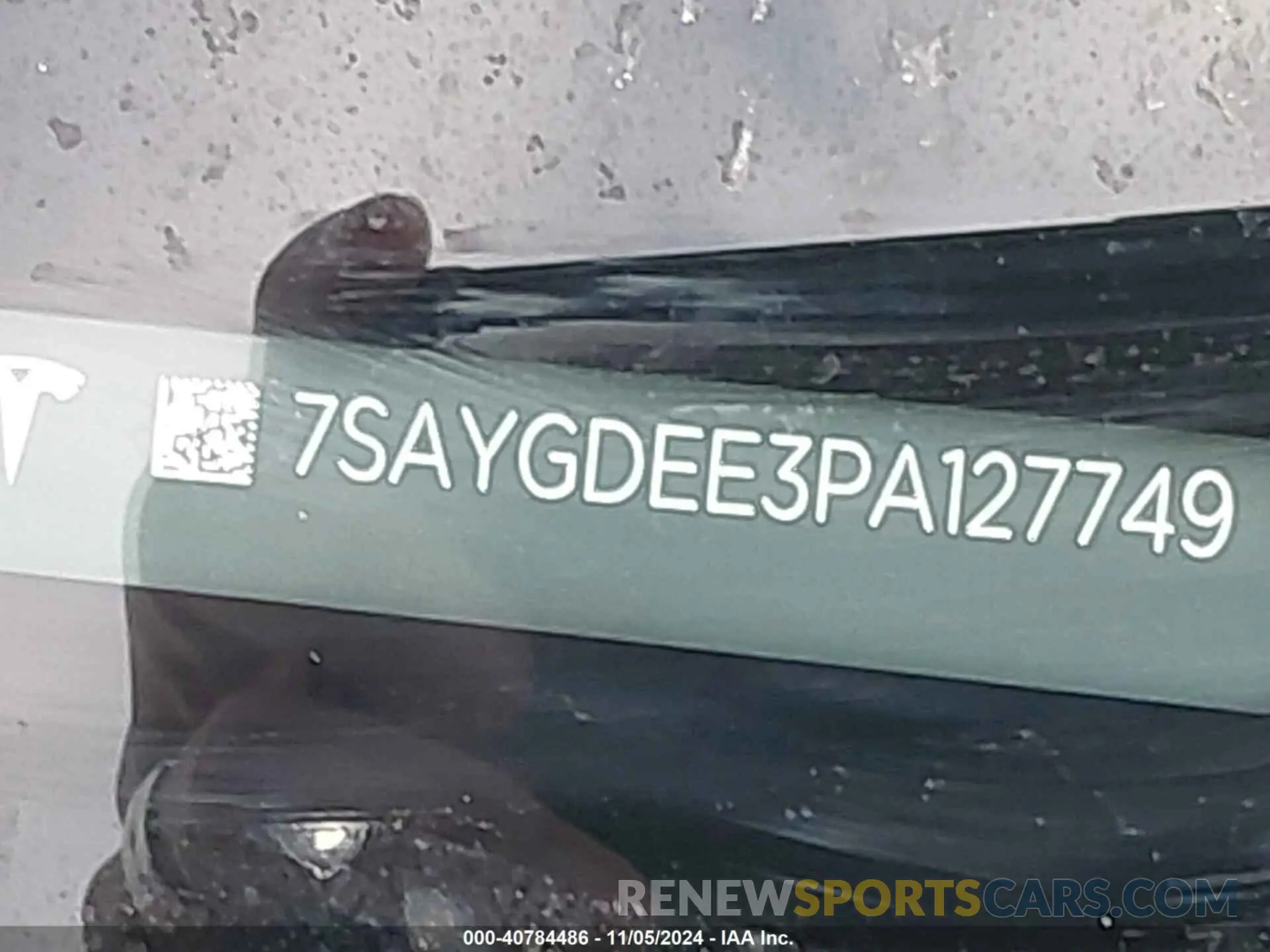 9 Фотография поврежденного автомобиля 7SAYGDEE3PA127749 TESLA MODEL Y 2023