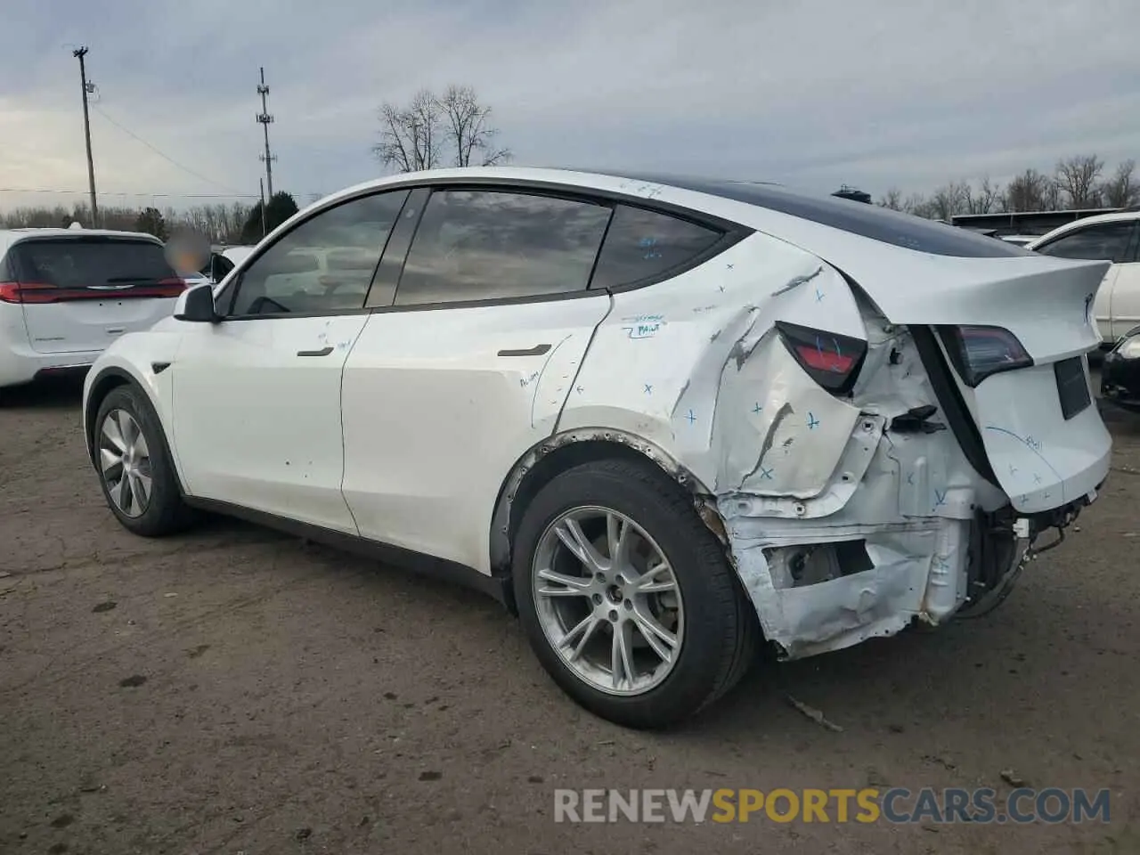 2 Photograph of a damaged car 7SAYGDEE3PA130988 TESLA MODEL Y 2023