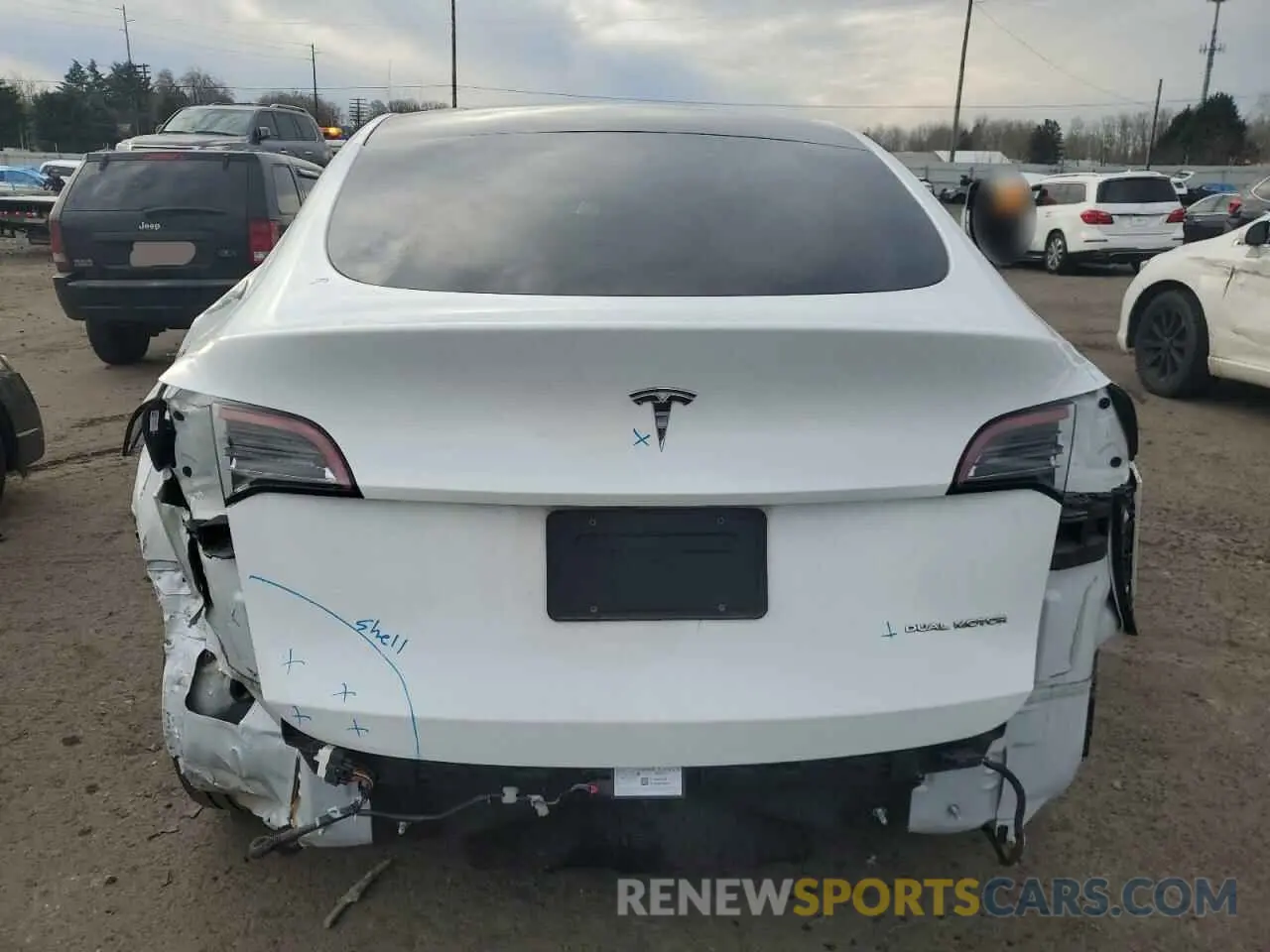 6 Photograph of a damaged car 7SAYGDEE3PA130988 TESLA MODEL Y 2023