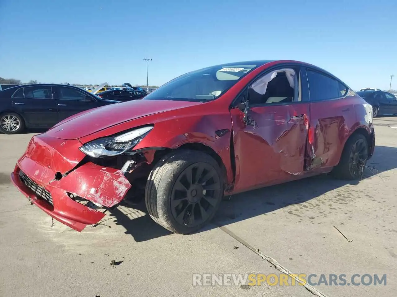 1 Фотография поврежденного автомобиля 7SAYGDEE3PA155261 TESLA MODEL Y 2023
