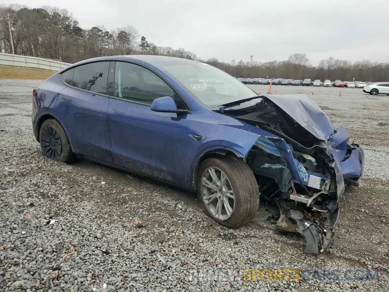 4 Фотография поврежденного автомобиля 7SAYGDEE3PA157818 TESLA MODEL Y 2023