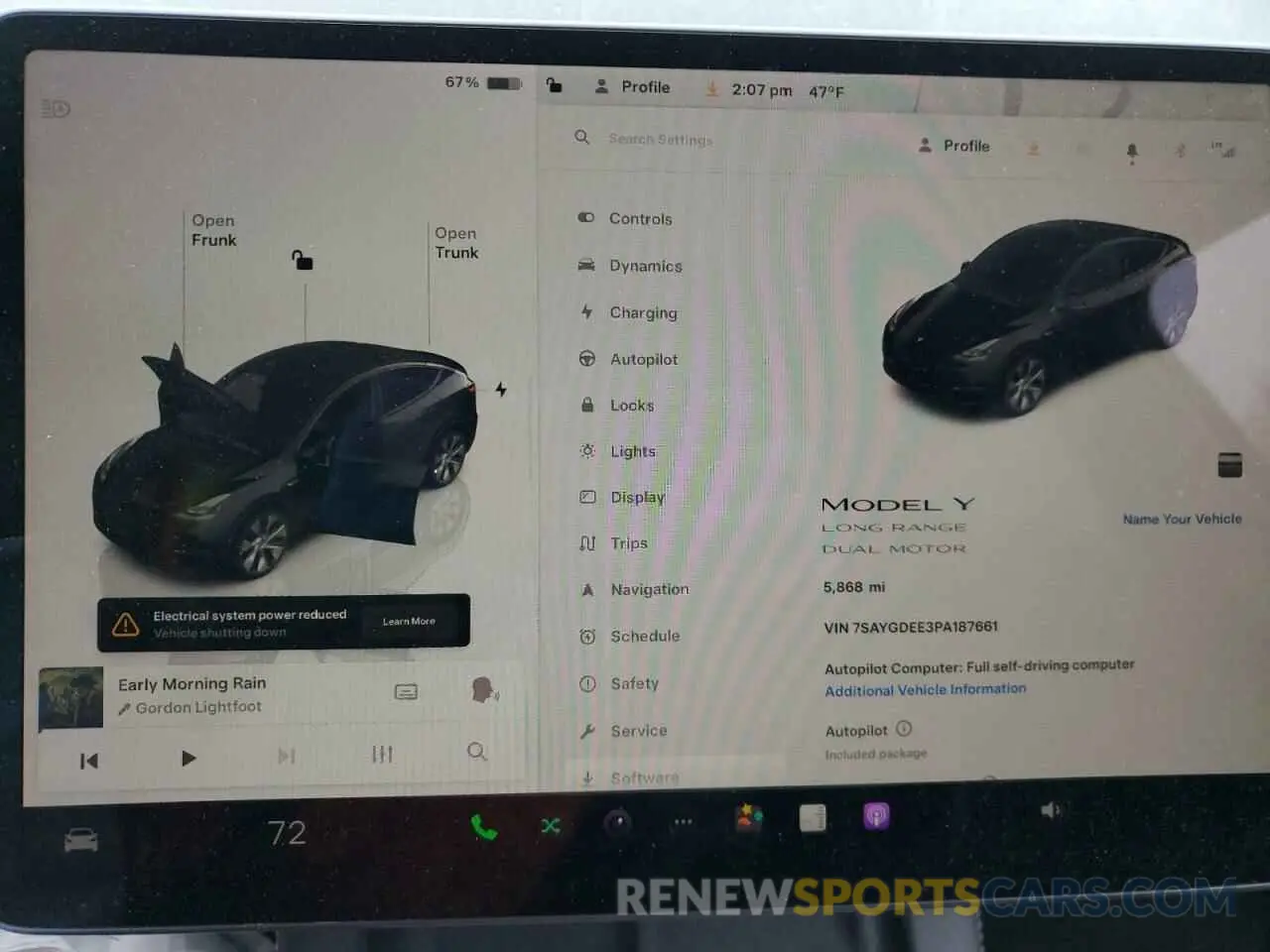 9 Photograph of a damaged car 7SAYGDEE3PA187661 TESLA MODEL Y 2023