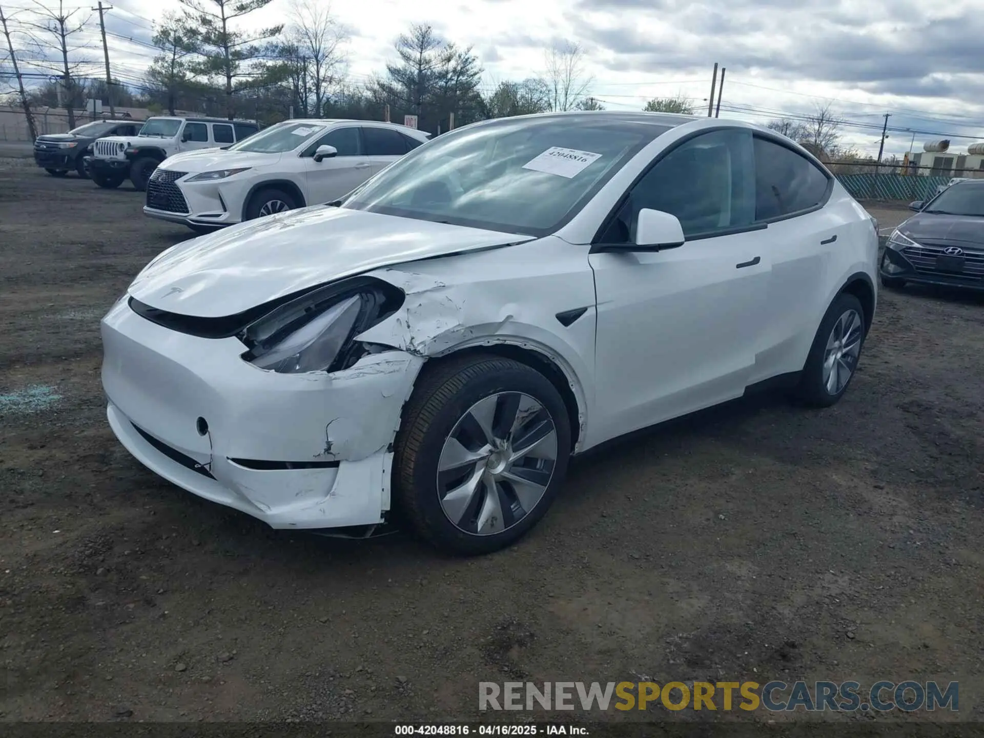 2 Фотография поврежденного автомобиля 7SAYGDEE3PA201719 TESLA MODEL Y 2023