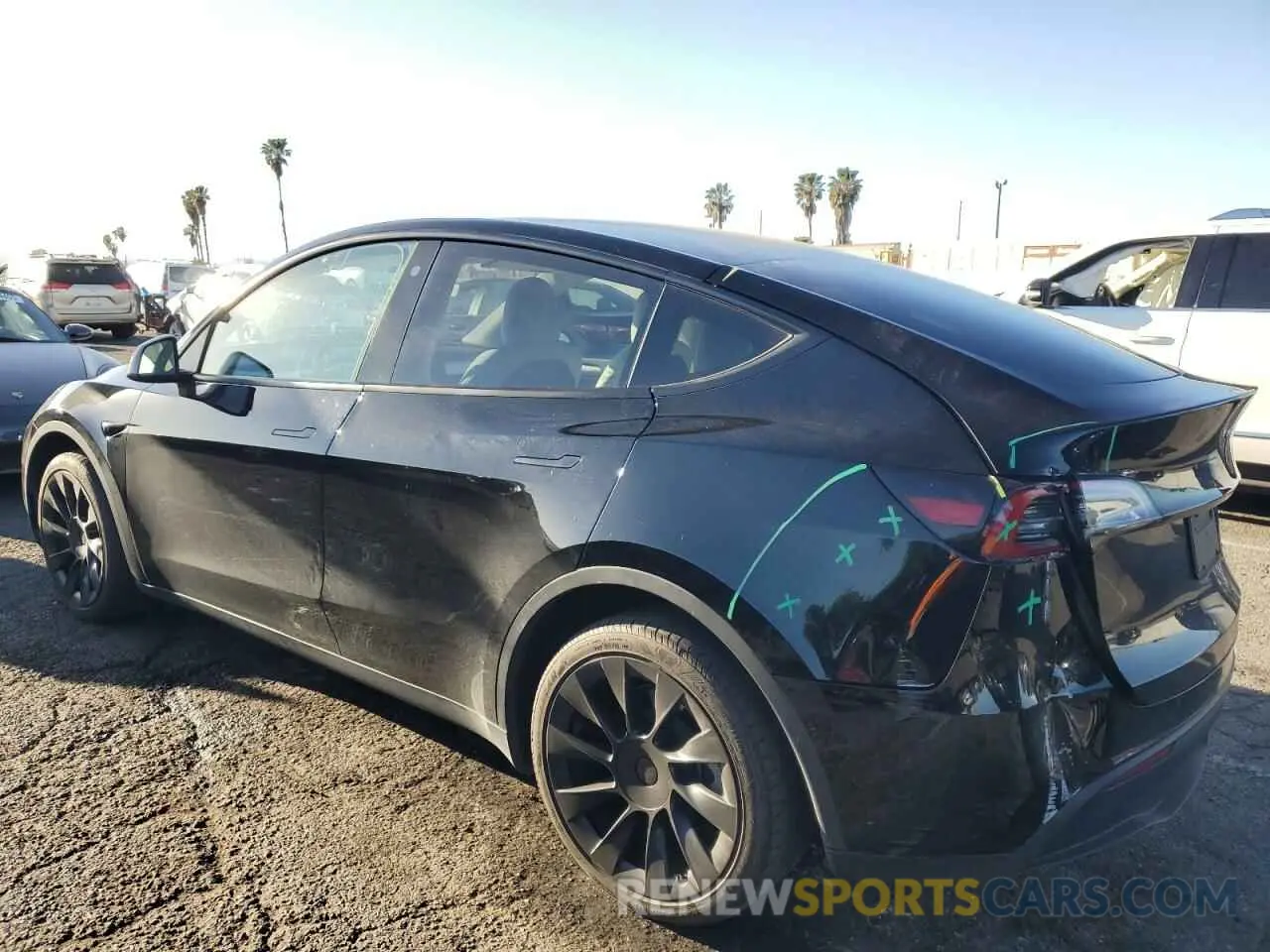 2 Фотография поврежденного автомобиля 7SAYGDEE3PF629955 TESLA MODEL Y 2023
