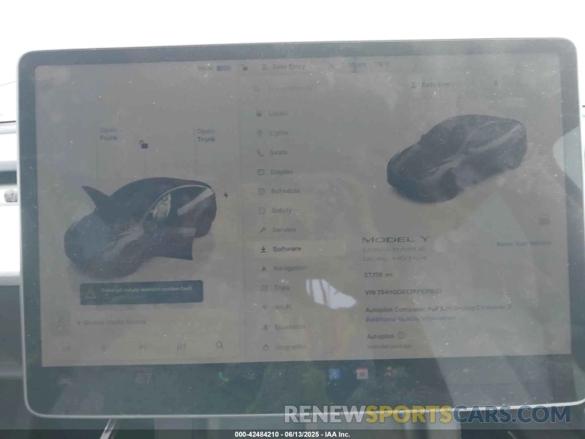 7 Фотография поврежденного автомобиля 7SAYGDEE3PF631527 TESLA MODEL Y 2023