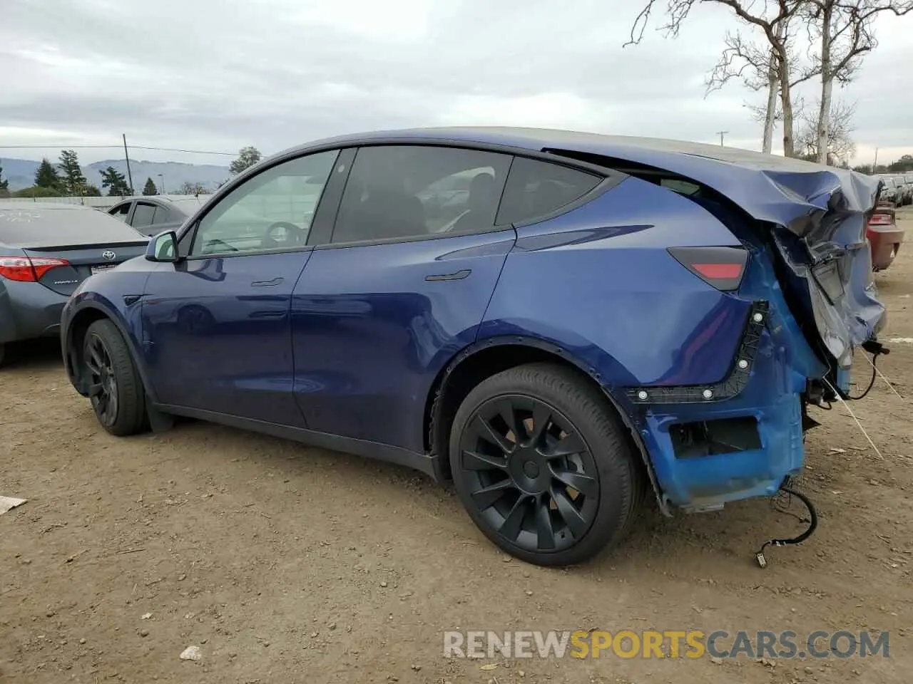 2 Фотография поврежденного автомобиля 7SAYGDEE3PF667539 TESLA MODEL Y 2023