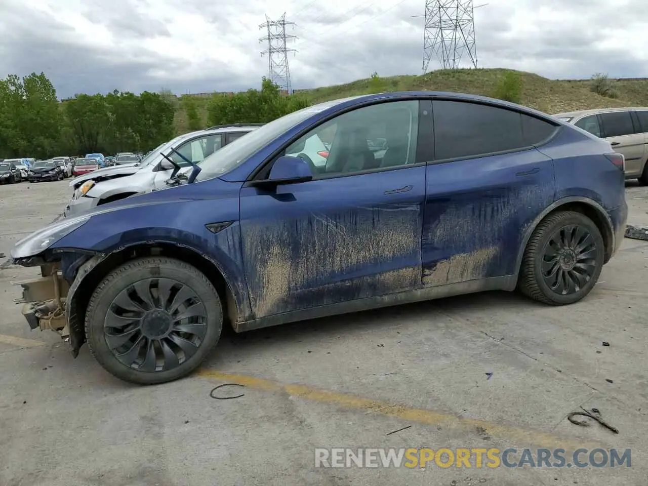1 Photograph of a damaged car 7SAYGDEE3PF710356 TESLA MODEL Y 2023