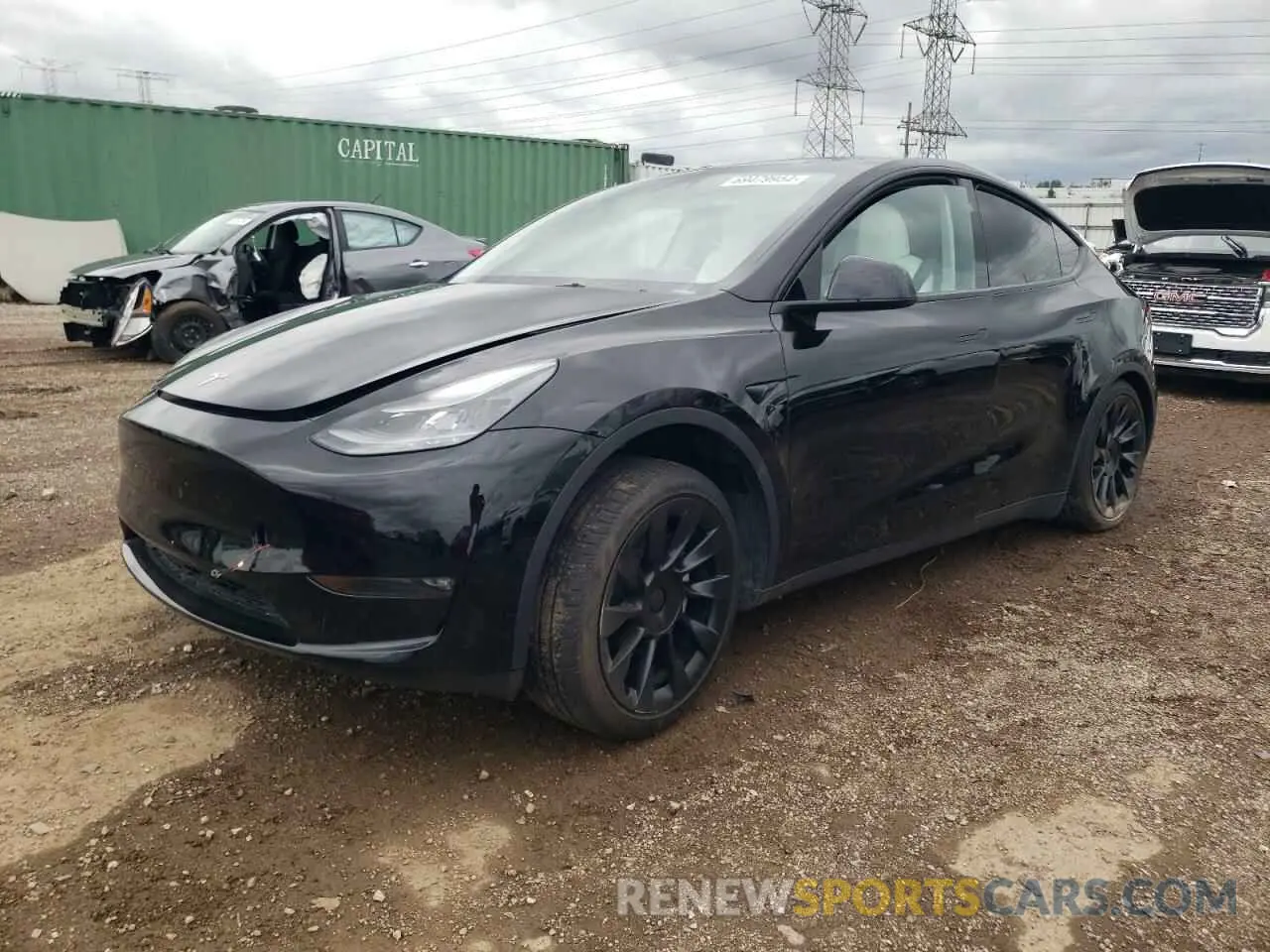 1 Photograph of a damaged car 7SAYGDEE3PF810604 TESLA MODEL Y 2023