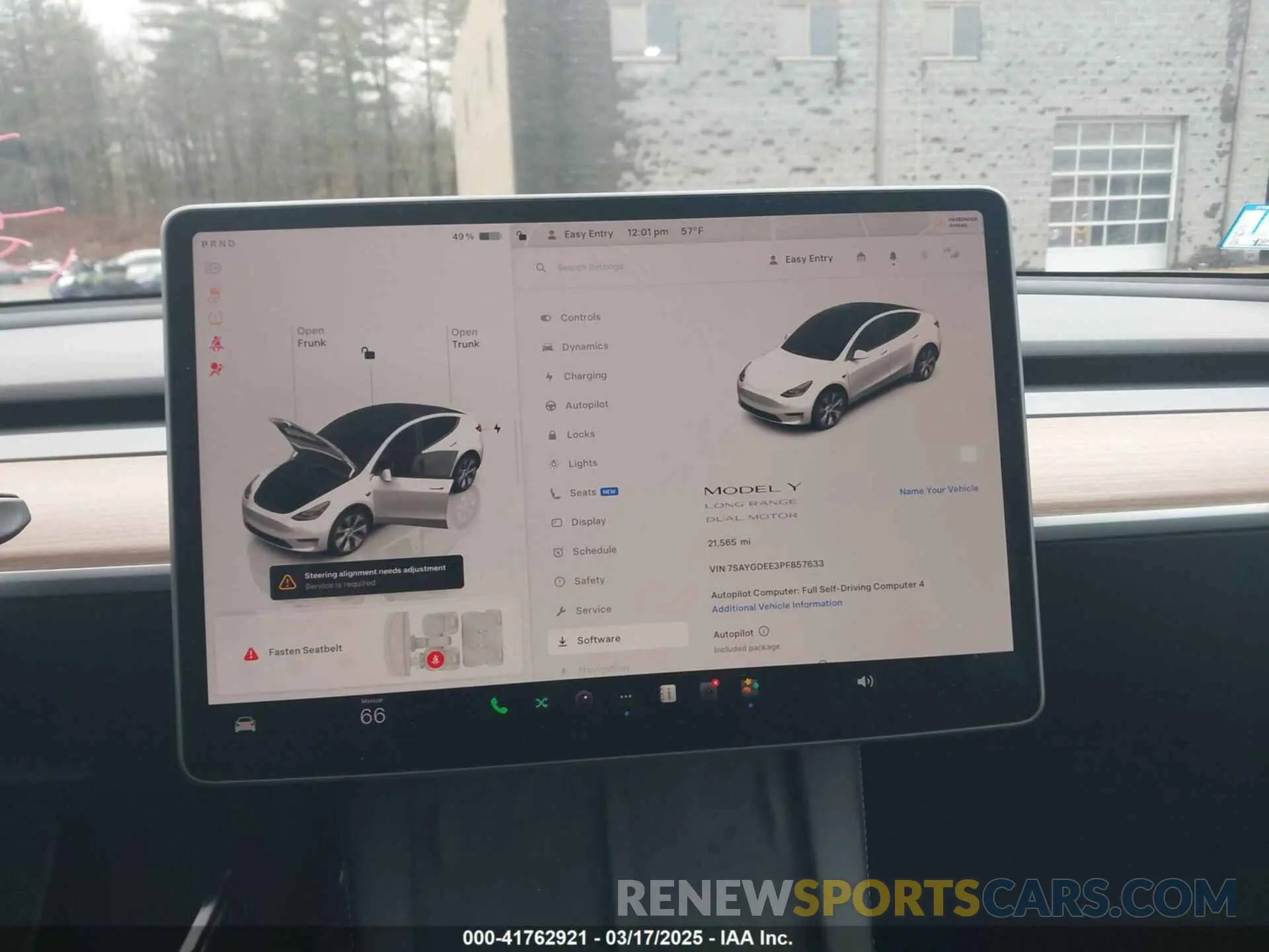 19 Photograph of a damaged car 7SAYGDEE3PF857633 TESLA MODEL Y 2023
