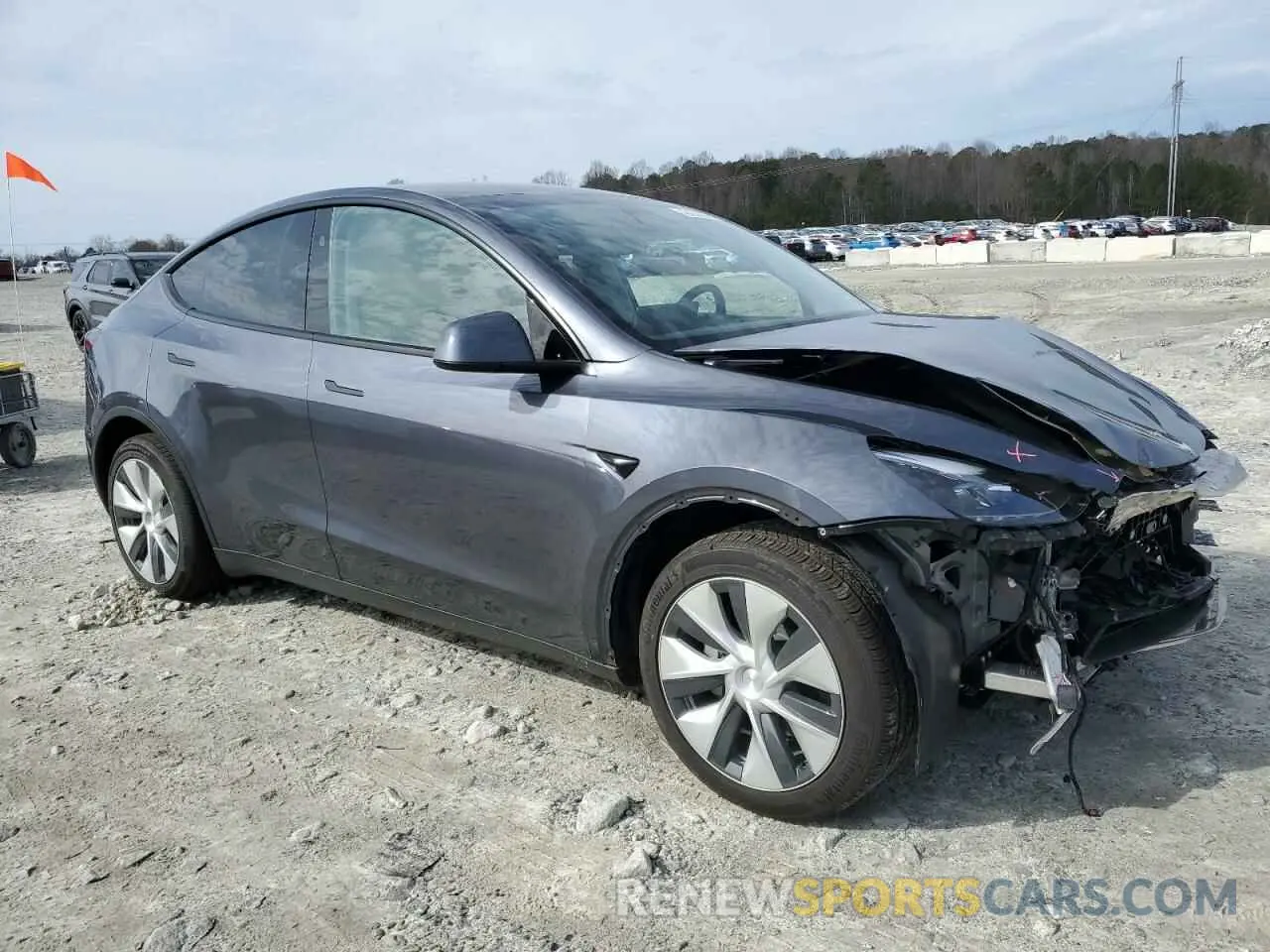 4 Фотография поврежденного автомобиля 7SAYGDEE3PF880054 TESLA MODEL Y 2023