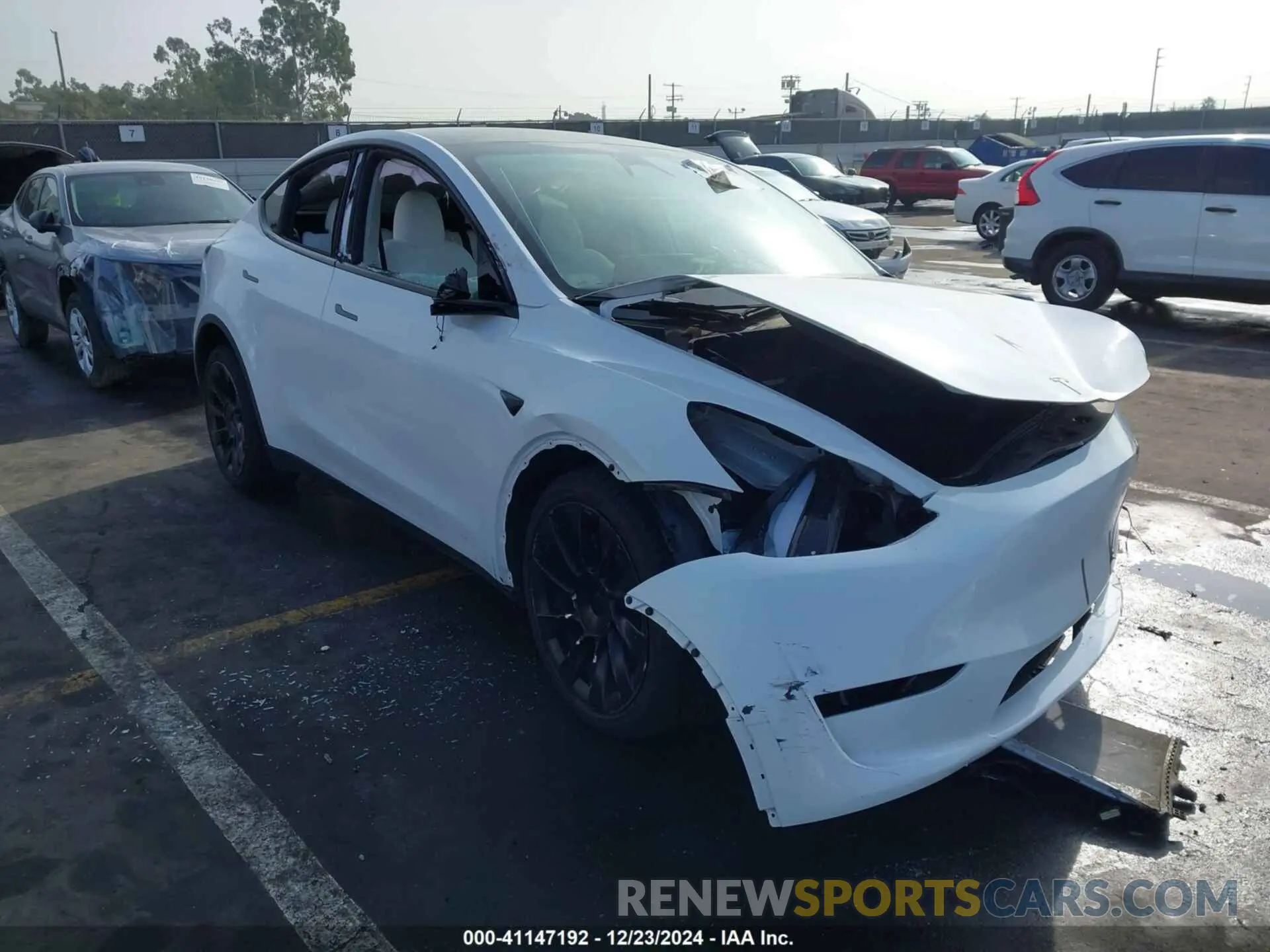 1 Фотография поврежденного автомобиля 7SAYGDEE3PF900030 TESLA MODEL Y 2023