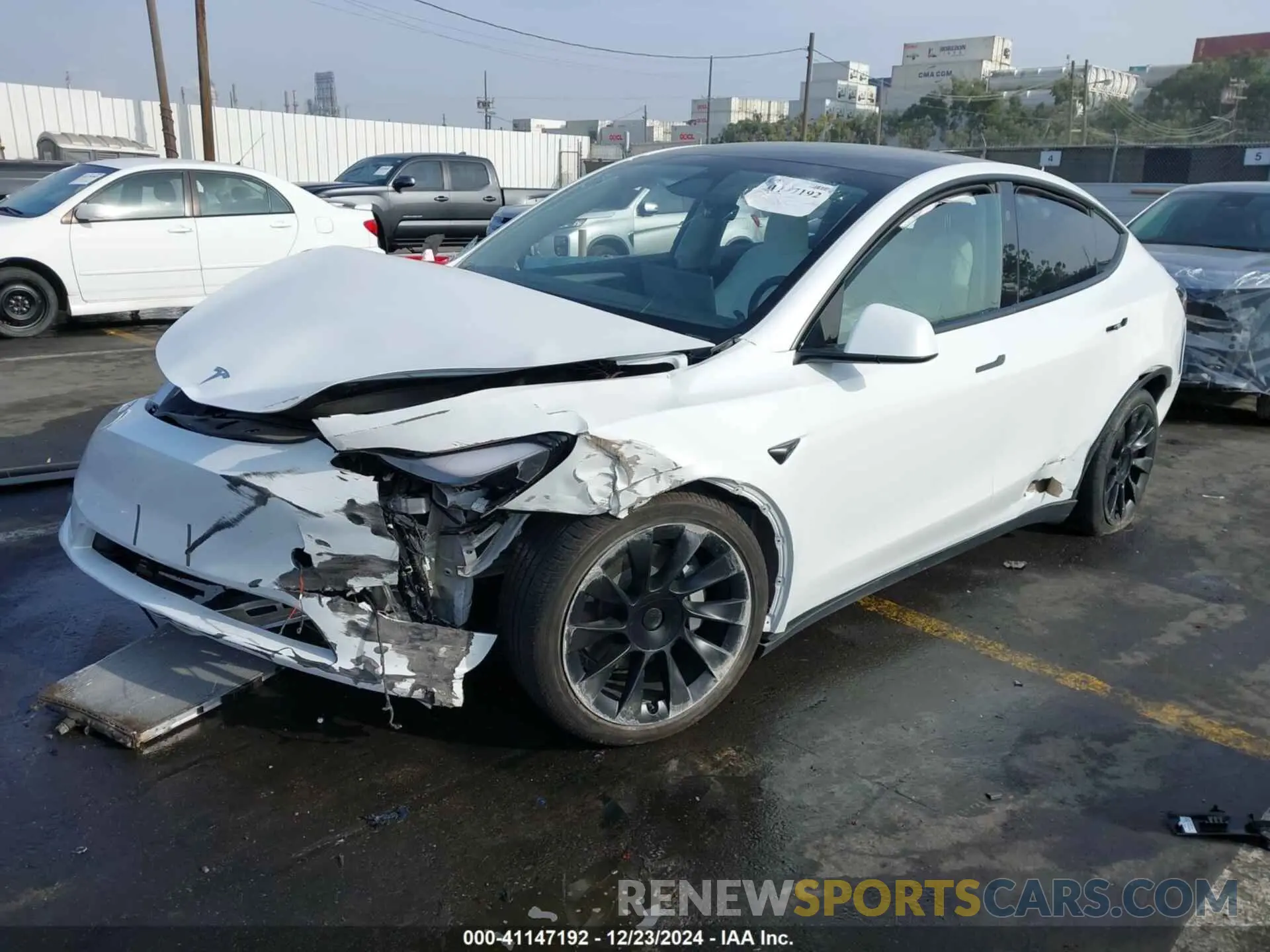 6 Фотография поврежденного автомобиля 7SAYGDEE3PF900030 TESLA MODEL Y 2023