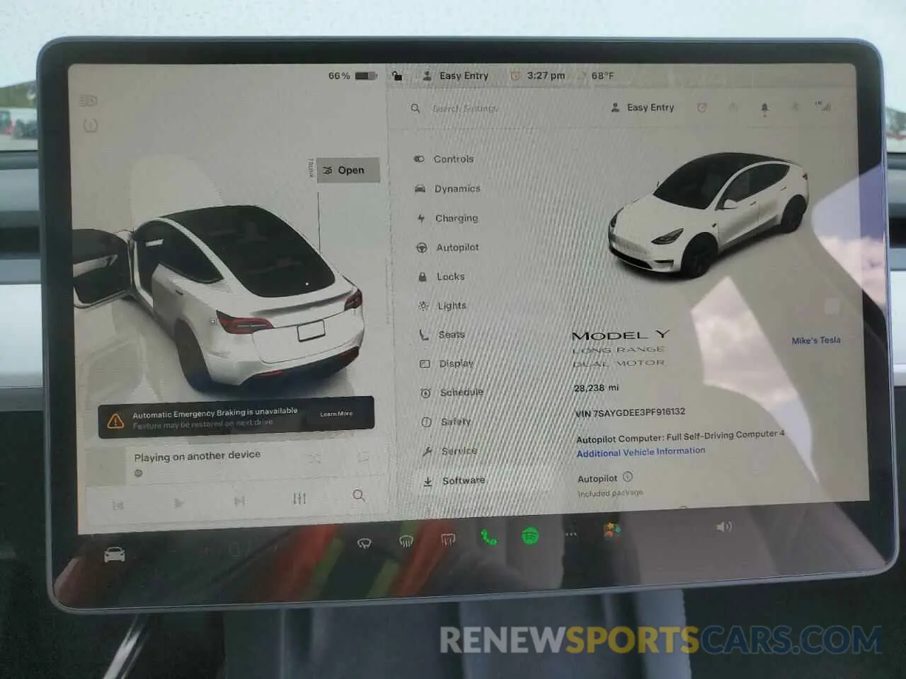 9 Фотография поврежденного автомобиля 7SAYGDEE3PF916132 TESLA MODEL Y 2023