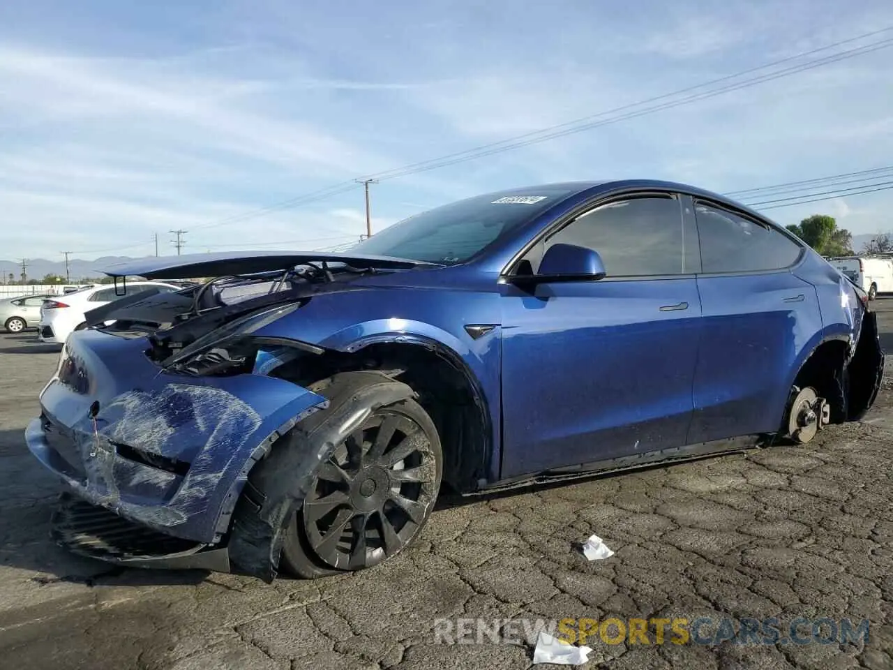 1 Photograph of a damaged car 7SAYGDEE4PA026882 TESLA MODEL Y 2023