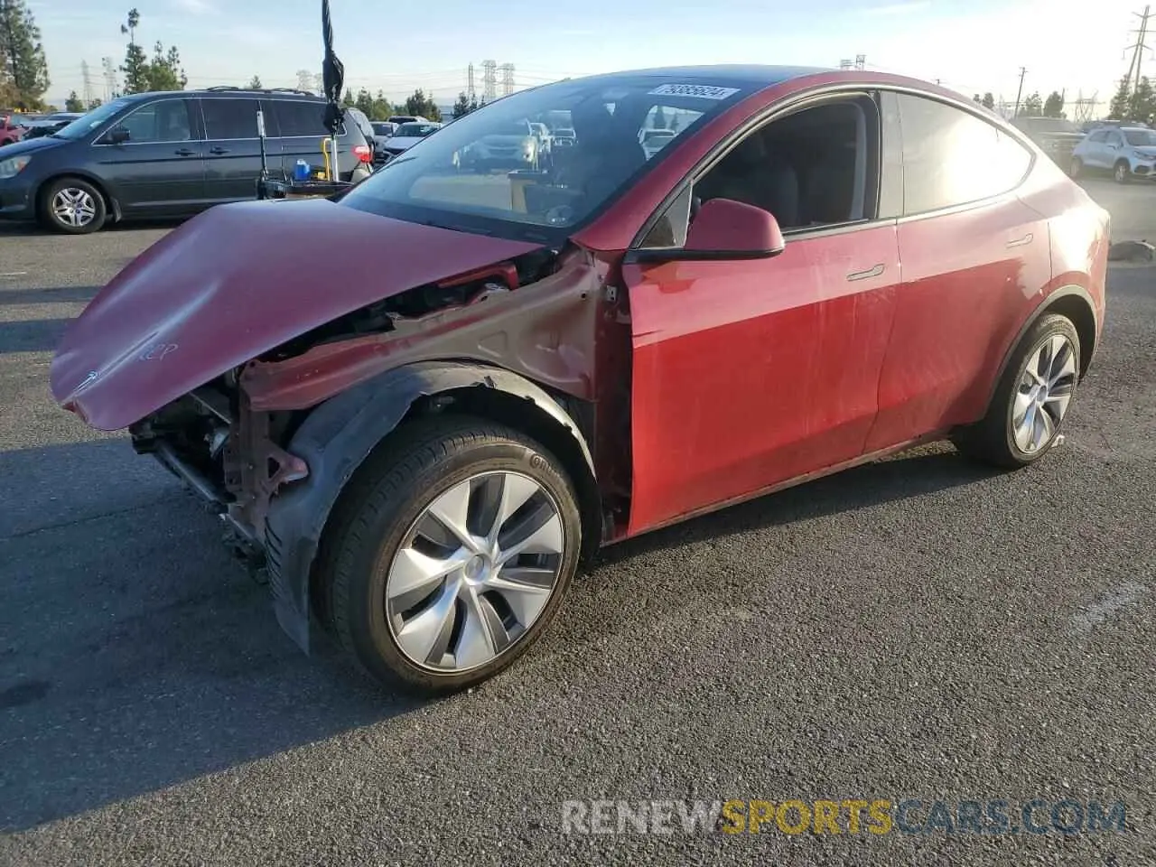 1 Photograph of a damaged car 7SAYGDEE4PA048400 TESLA MODEL Y 2023