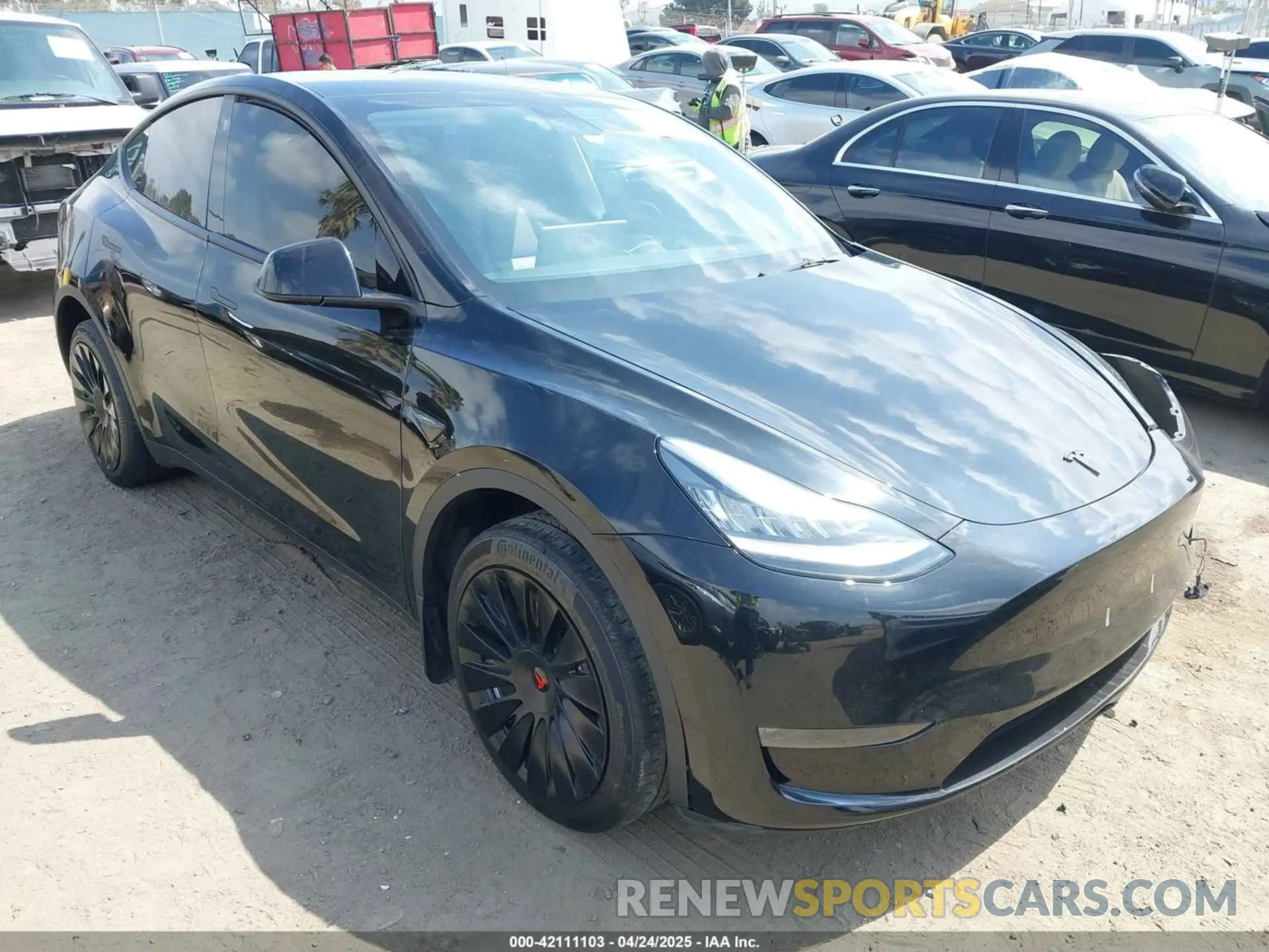 1 Фотография поврежденного автомобиля 7SAYGDEE4PA073166 TESLA MODEL Y 2023