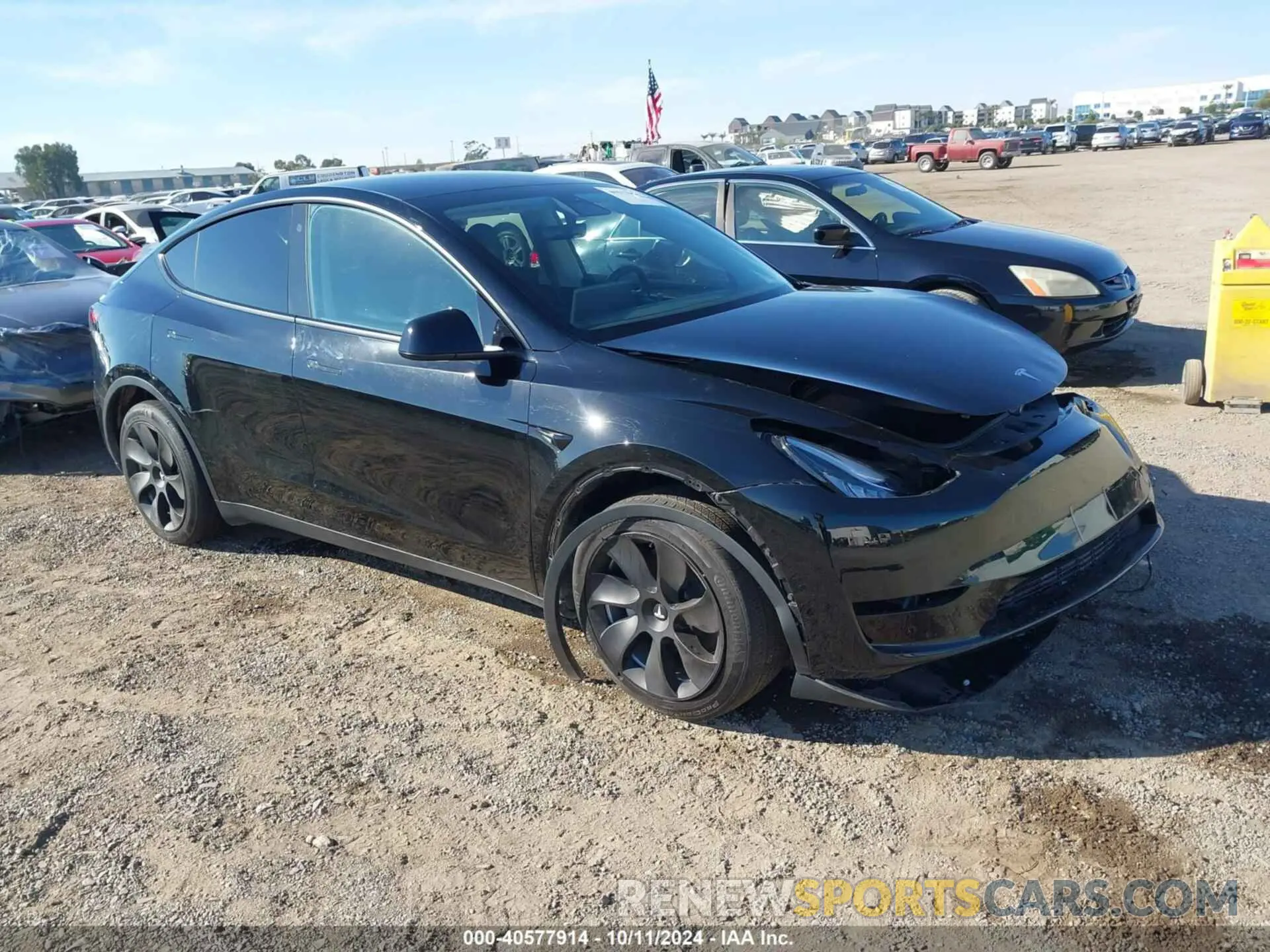 1 Фотография поврежденного автомобиля 7SAYGDEE4PA082336 TESLA MODEL Y 2023