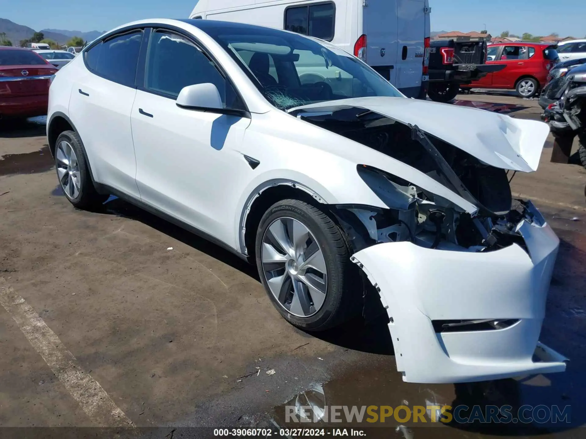1 Photograph of a damaged car 7SAYGDEE4PA108062 TESLA MODEL Y 2023