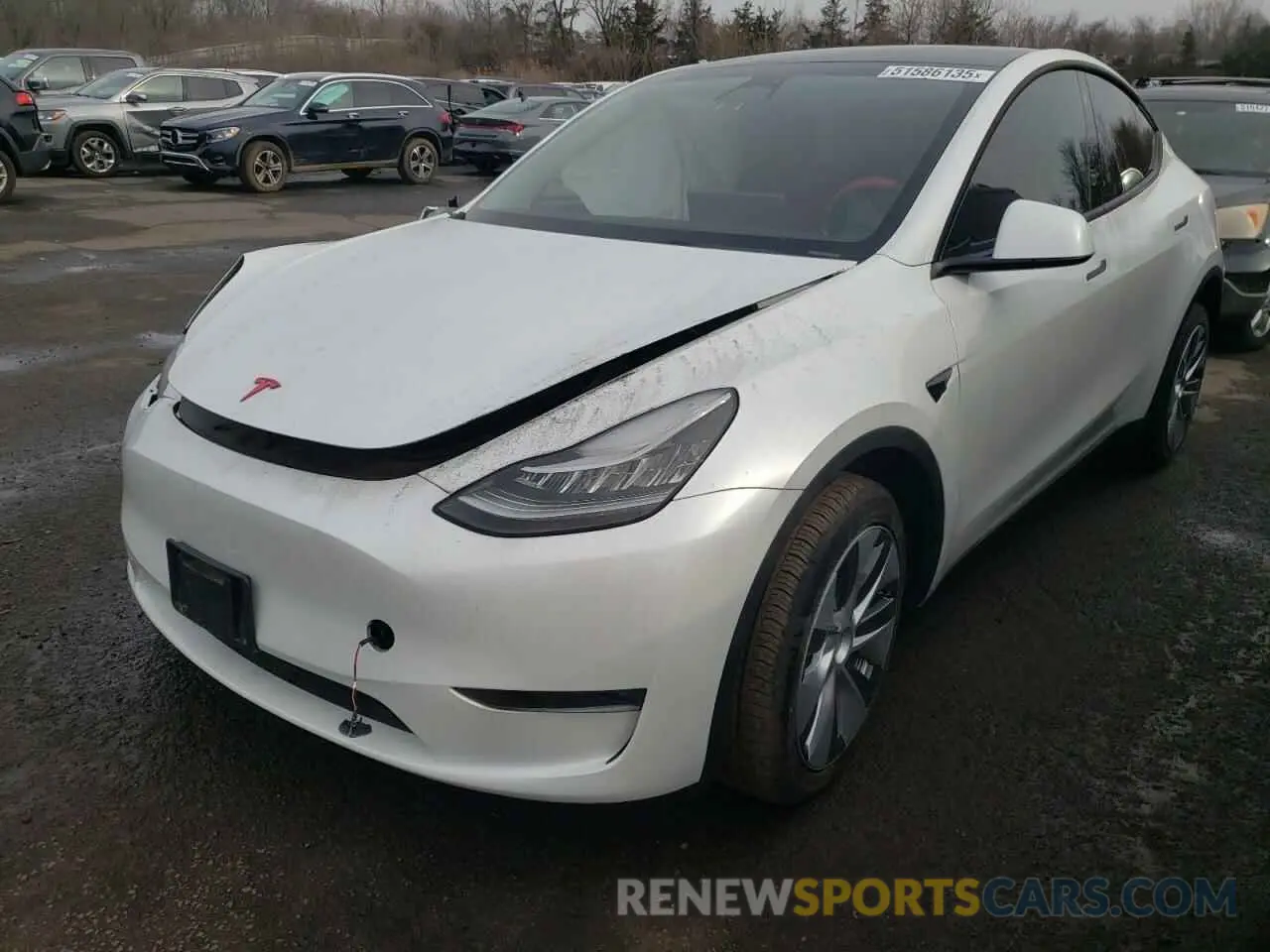 1 Фотография поврежденного автомобиля 7SAYGDEE4PA121359 TESLA MODEL Y 2023