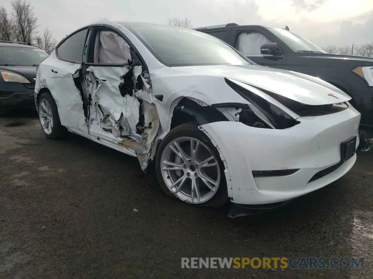 4 Фотография поврежденного автомобиля 7SAYGDEE4PA121359 TESLA MODEL Y 2023