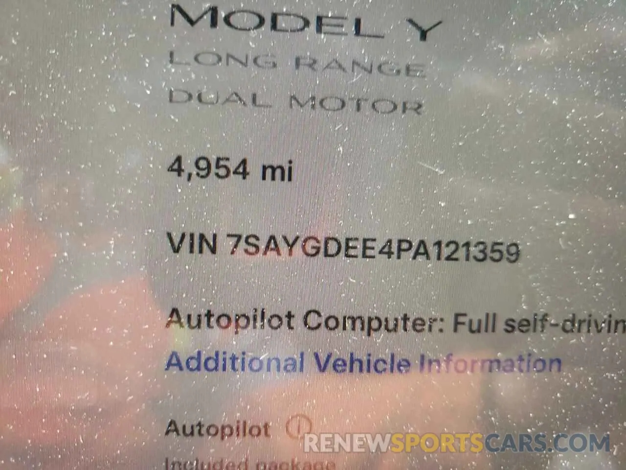 9 Фотография поврежденного автомобиля 7SAYGDEE4PA121359 TESLA MODEL Y 2023