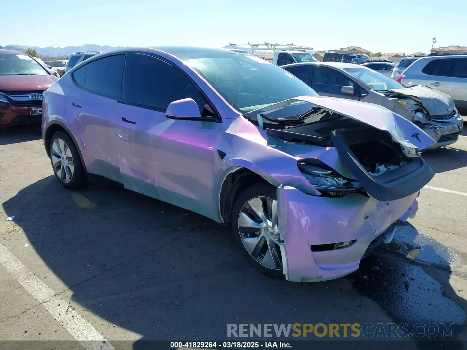 1 Photograph of a damaged car 7SAYGDEE4PA136413 TESLA MODEL Y 2023