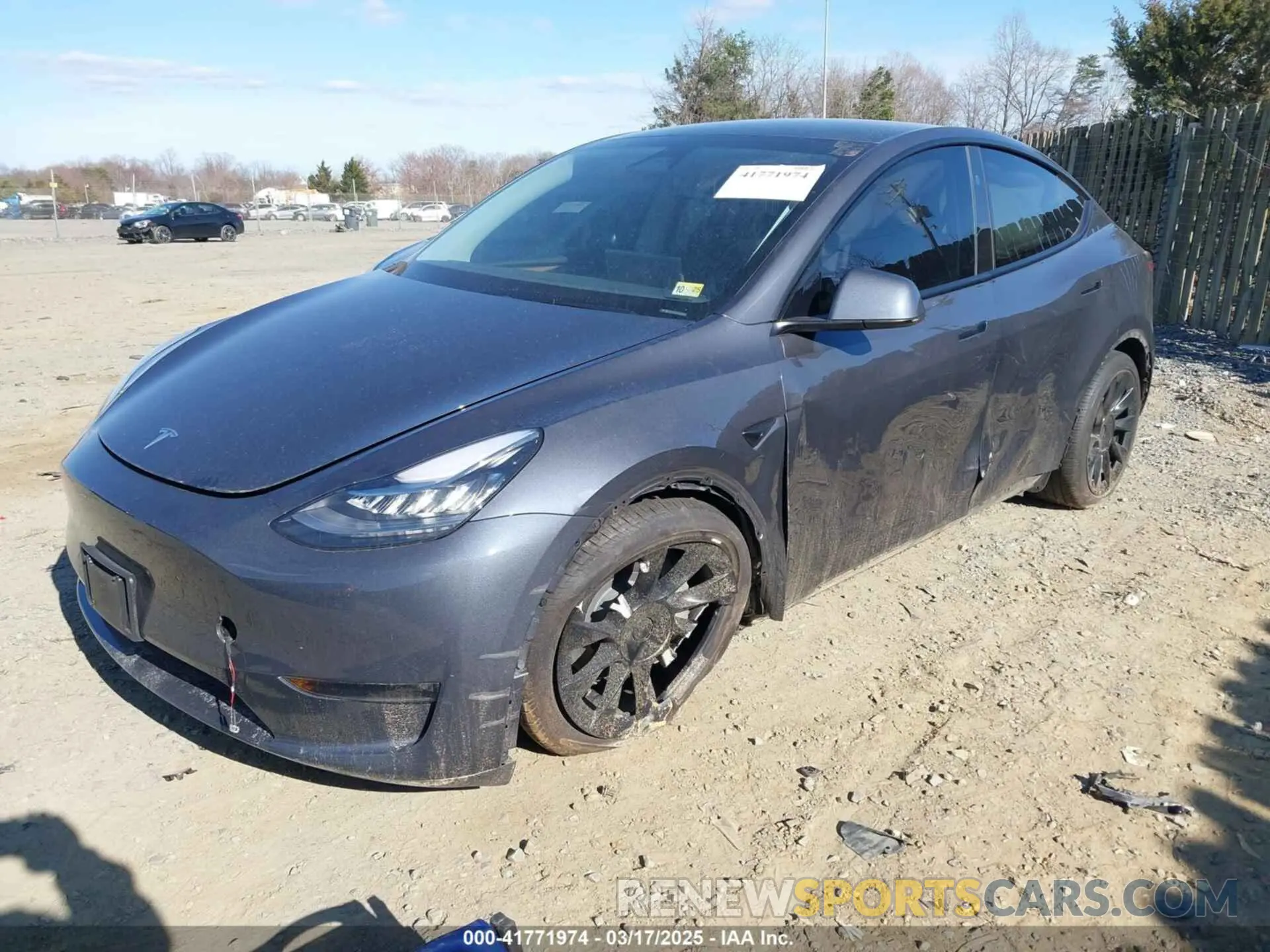2 Фотография поврежденного автомобиля 7SAYGDEE4PA145922 TESLA MODEL Y 2023