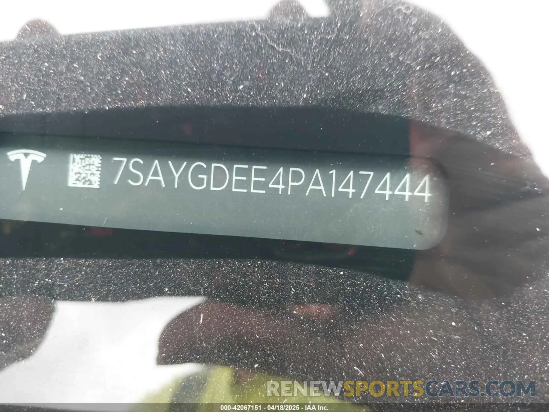 9 Фотография поврежденного автомобиля 7SAYGDEE4PA147444 TESLA MODEL Y 2023
