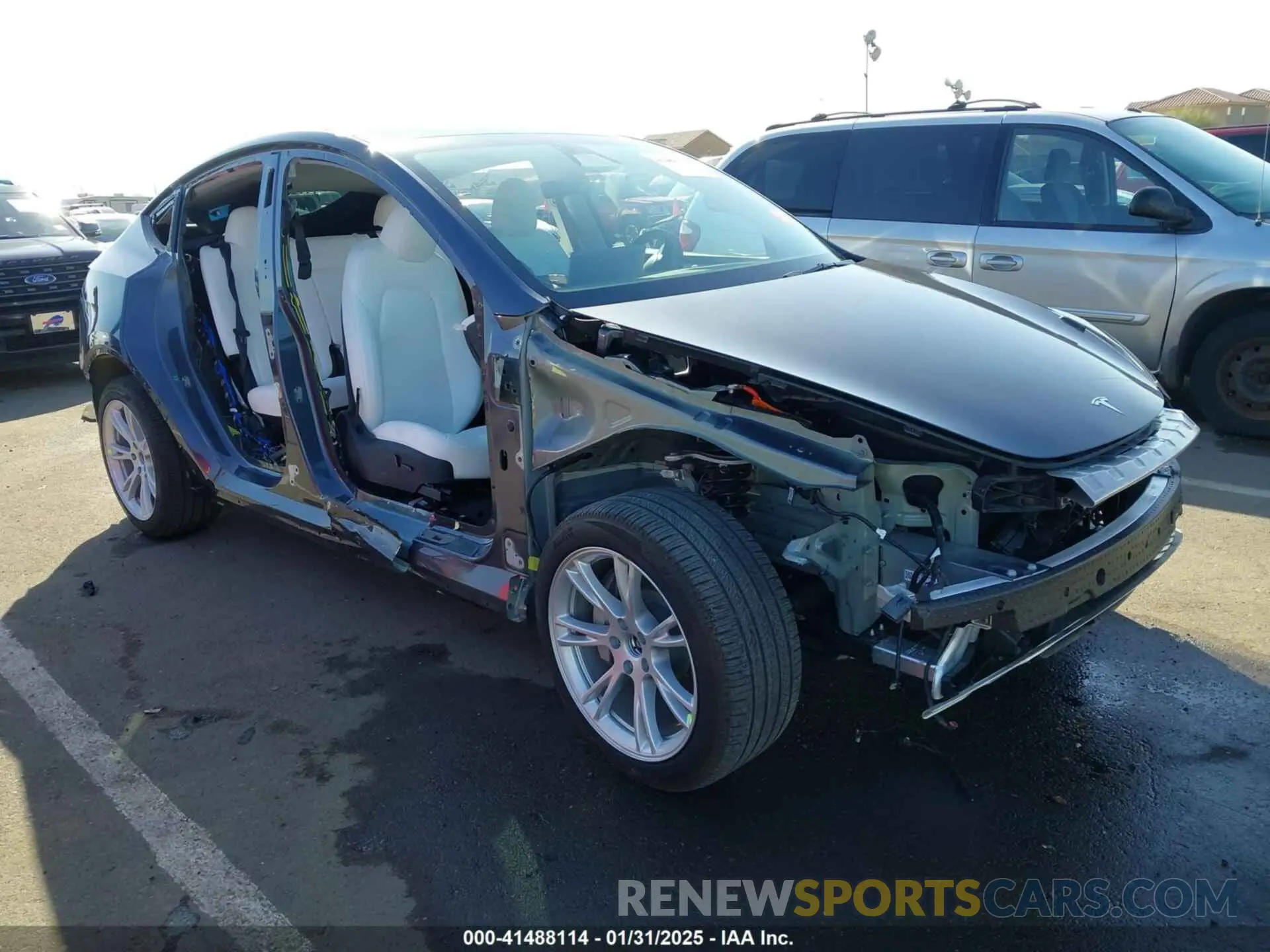 1 Photograph of a damaged car 7SAYGDEE4PA181013 TESLA MODEL Y 2023