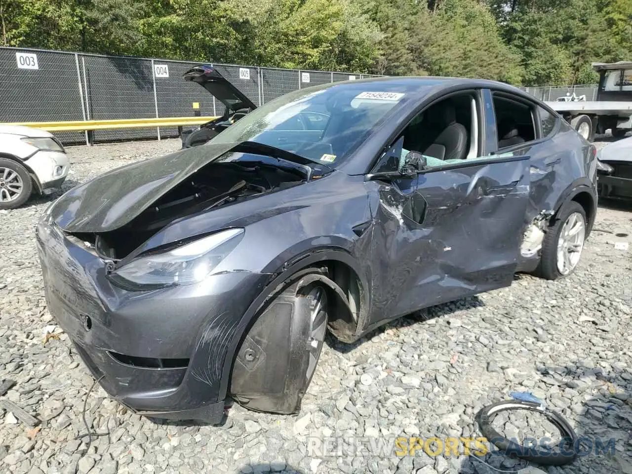 1 Фотография поврежденного автомобиля 7SAYGDEE4PA208422 TESLA MODEL Y 2023