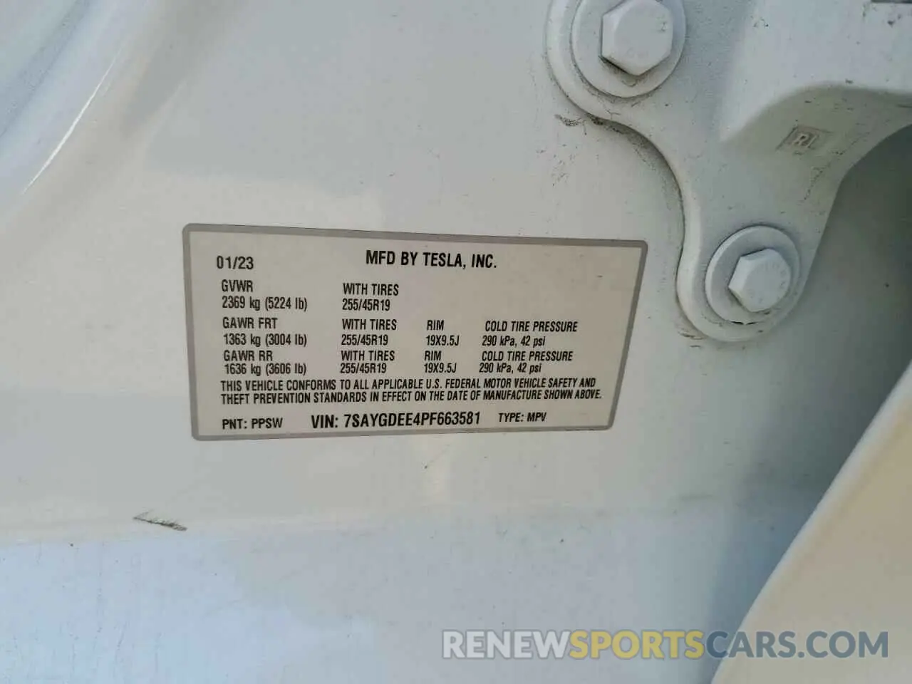 13 Photograph of a damaged car 7SAYGDEE4PF663581 TESLA MODEL Y 2023