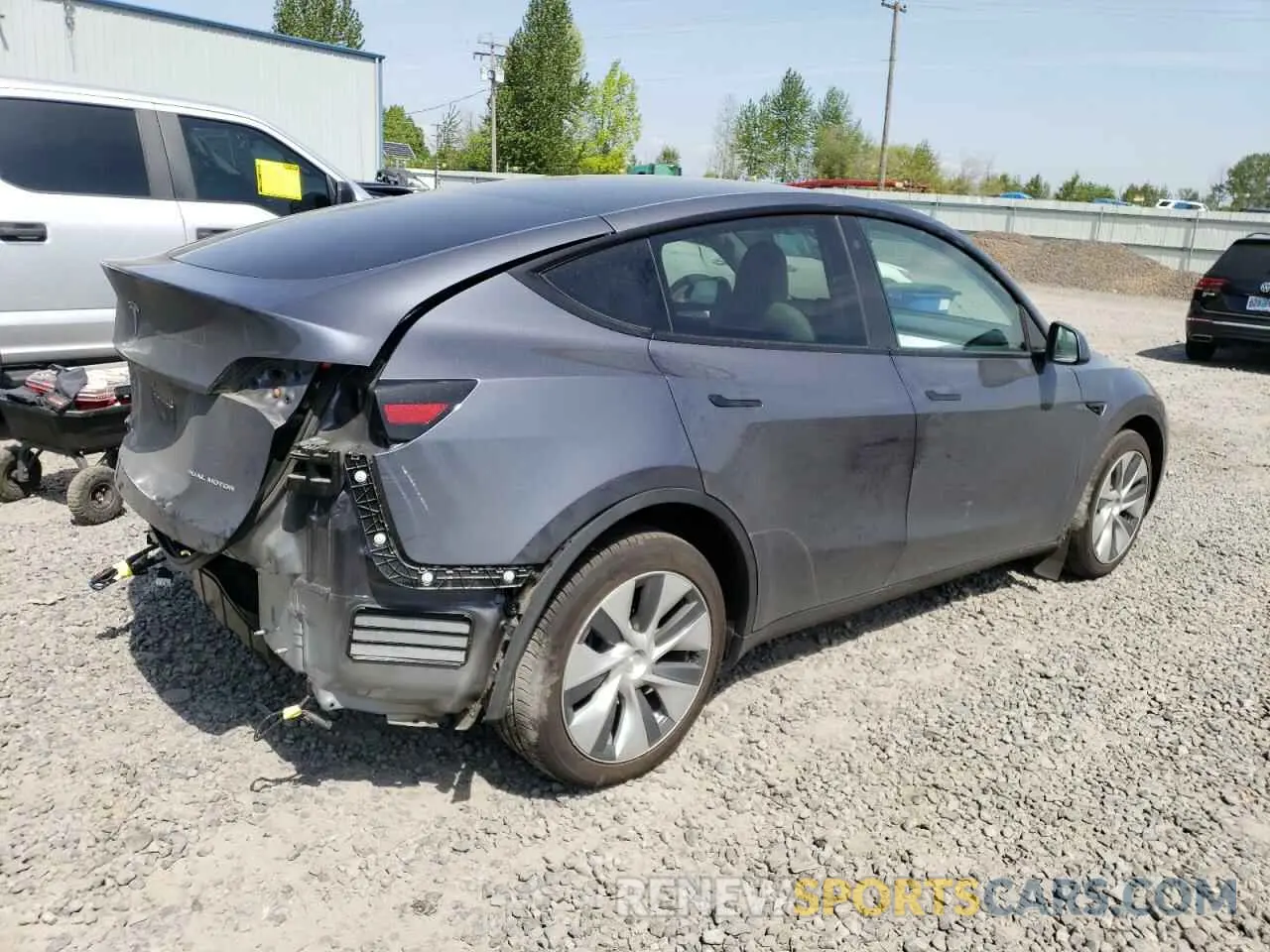 3 Photograph of a damaged car 7SAYGDEE4PF690800 TESLA MODEL Y 2023