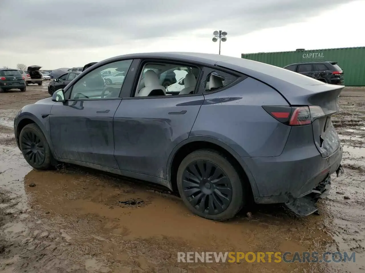 2 Фотография поврежденного автомобиля 7SAYGDEE4PF801510 TESLA MODEL Y 2023