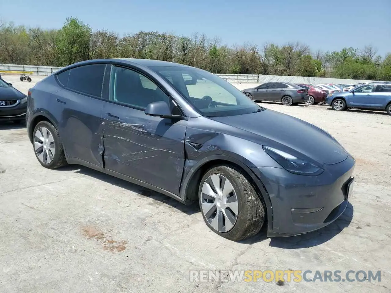 4 Фотография поврежденного автомобиля 7SAYGDEE4PF802074 TESLA MODEL Y 2023