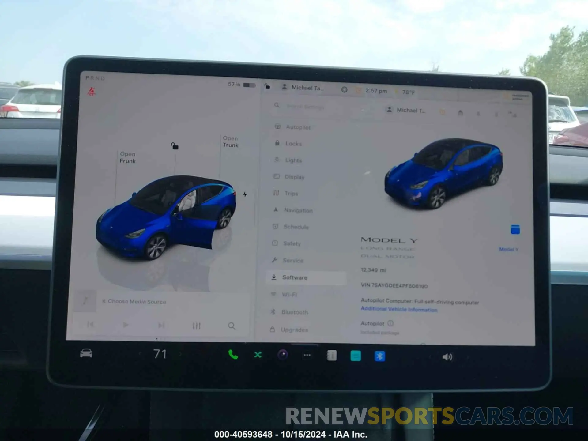 12 Photograph of a damaged car 7SAYGDEE4PF806190 TESLA MODEL Y 2023