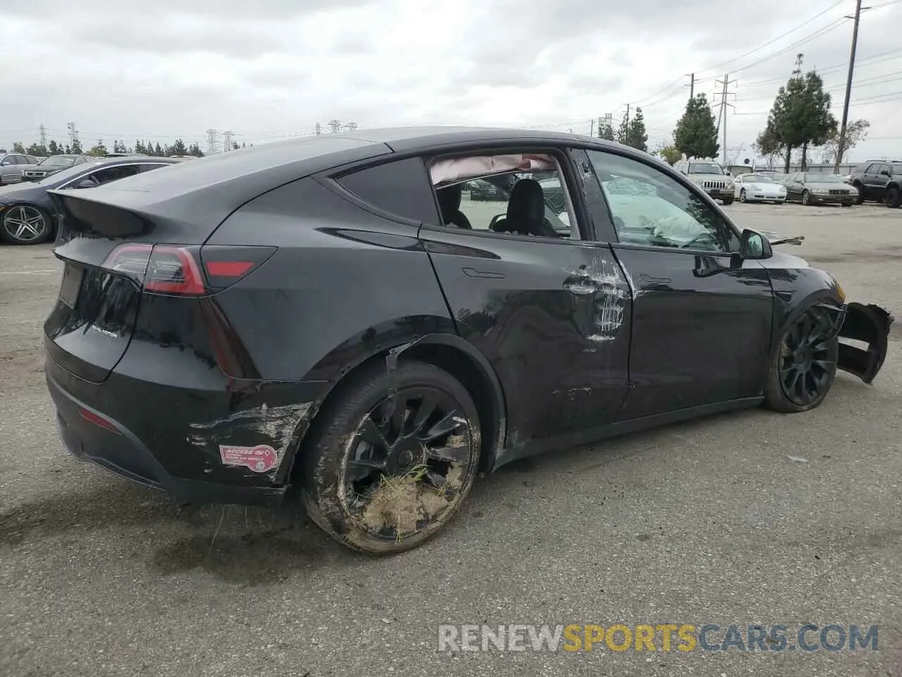 3 Photograph of a damaged car 7SAYGDEE4PF938821 TESLA MODEL Y 2023
