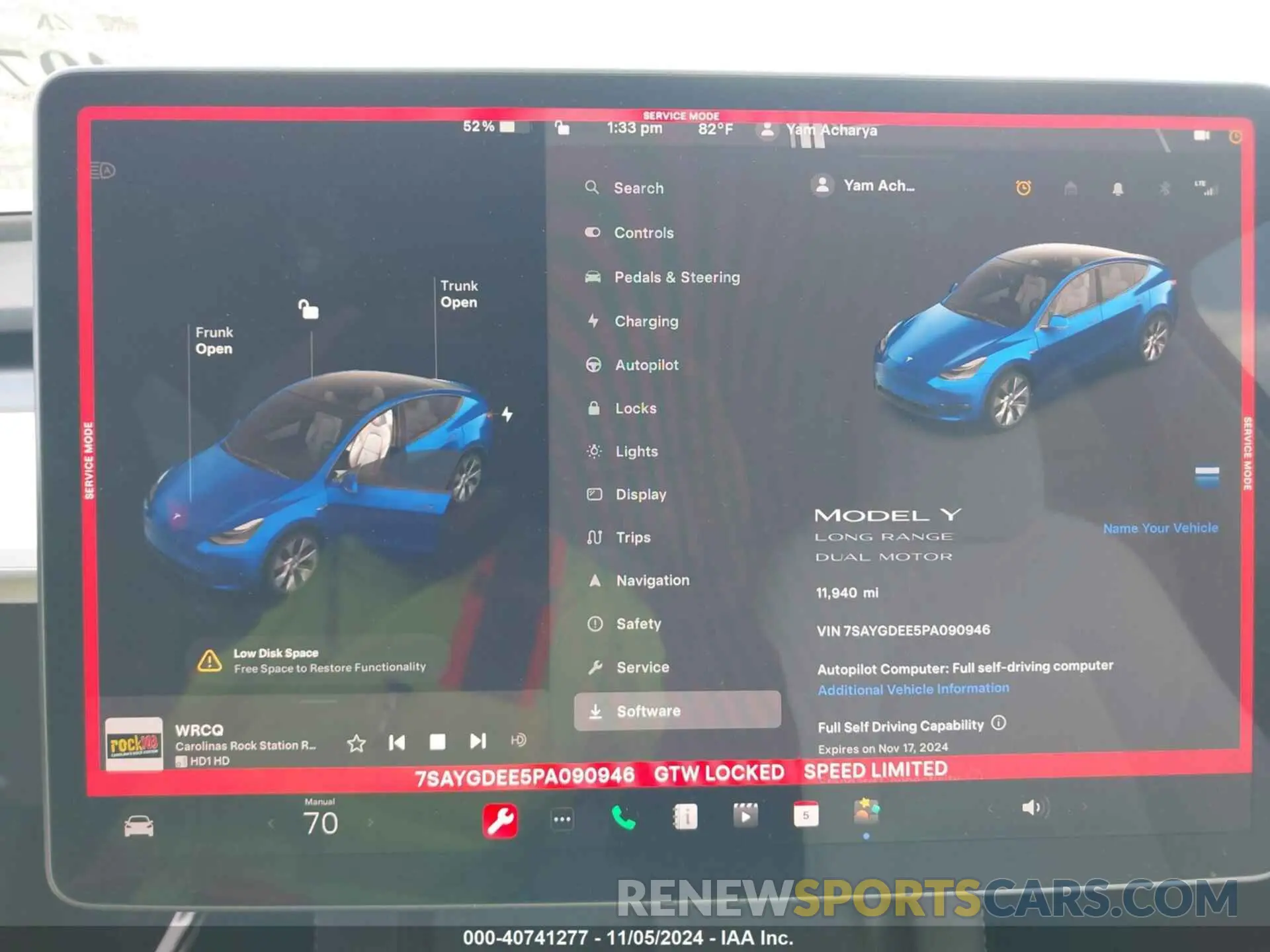 7 Photograph of a damaged car 7SAYGDEE5PA090946 TESLA MODEL Y 2023