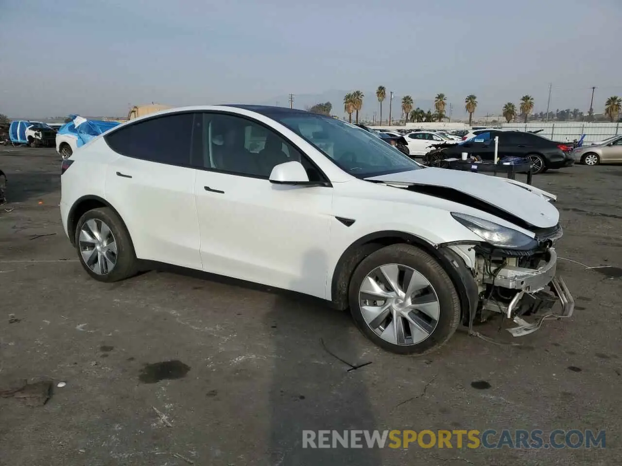 4 Фотография поврежденного автомобиля 7SAYGDEE5PA125887 TESLA MODEL Y 2023