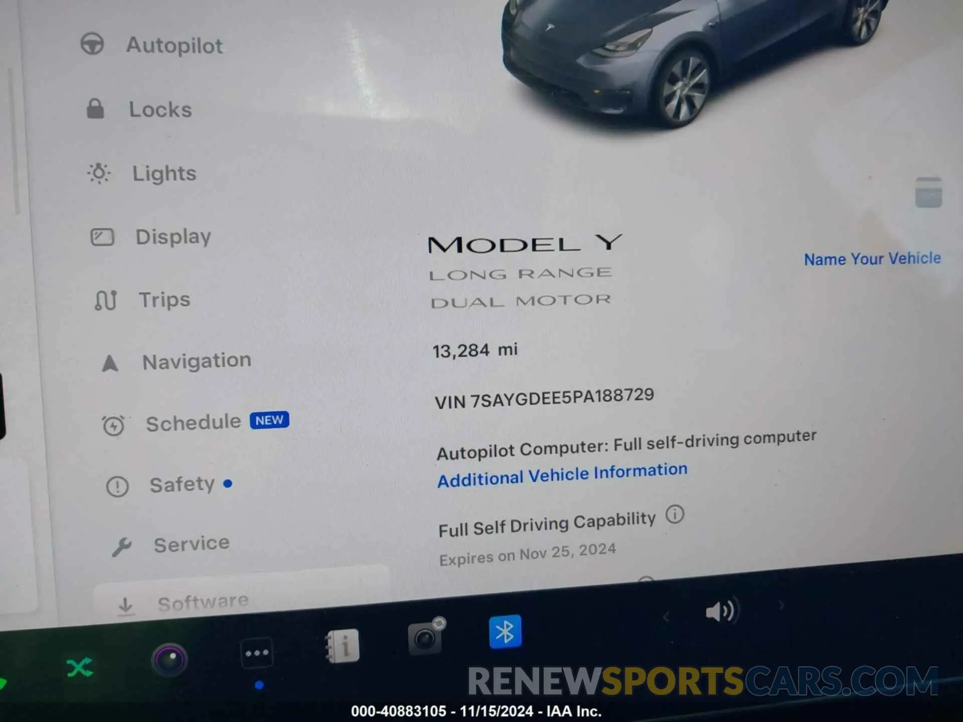 15 Фотография поврежденного автомобиля 7SAYGDEE5PA188729 TESLA MODEL Y 2023